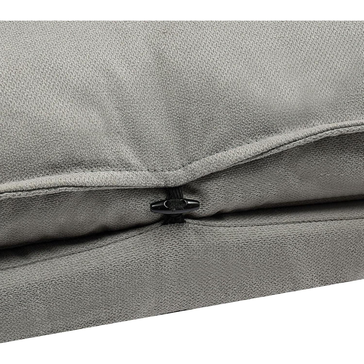 Silla Lounge LuYuLTONG Gris con Otomana y 5 Ángulos Ajustables