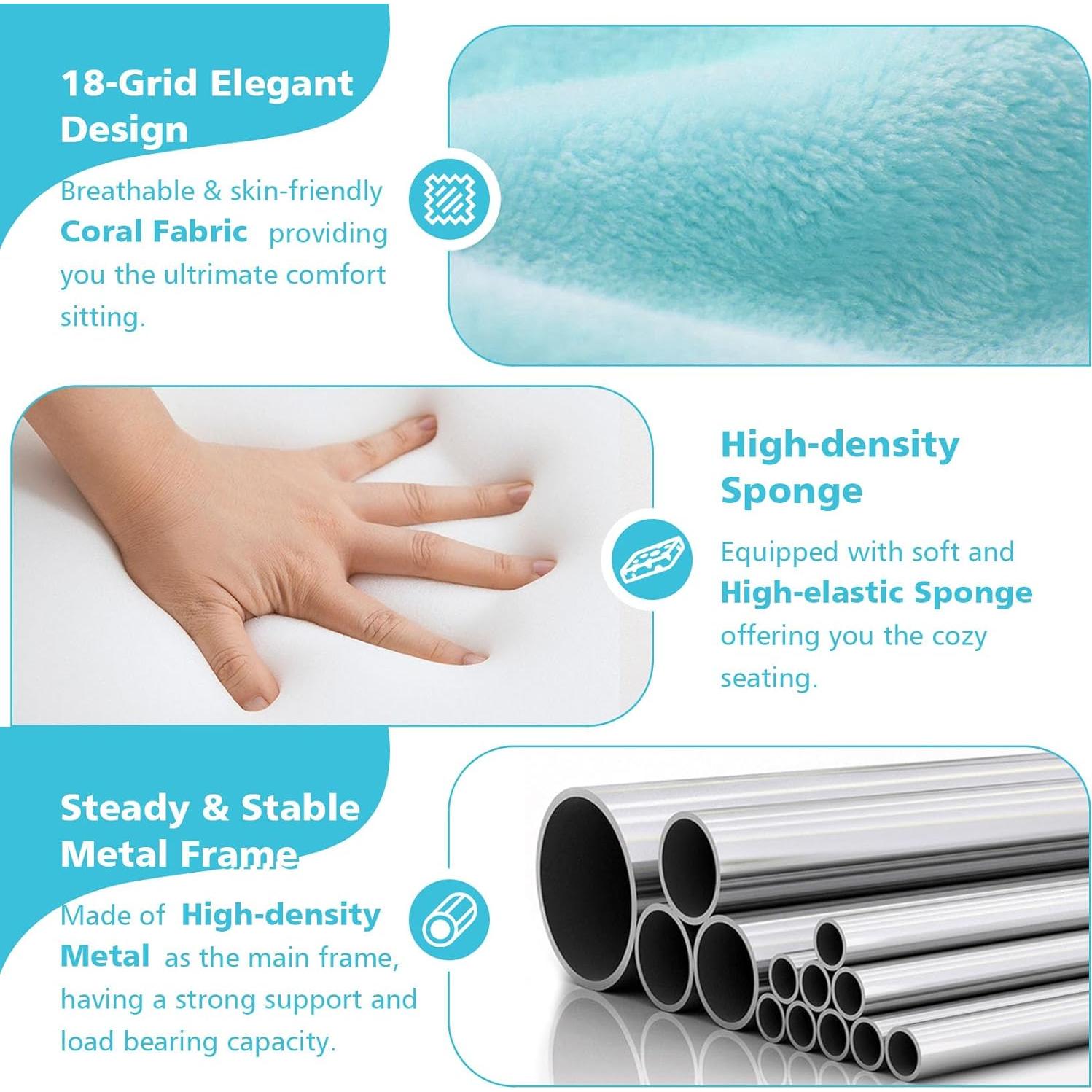 Silla de Suelo Plegable ACIPENSER Charles 14 Posiciones Azul