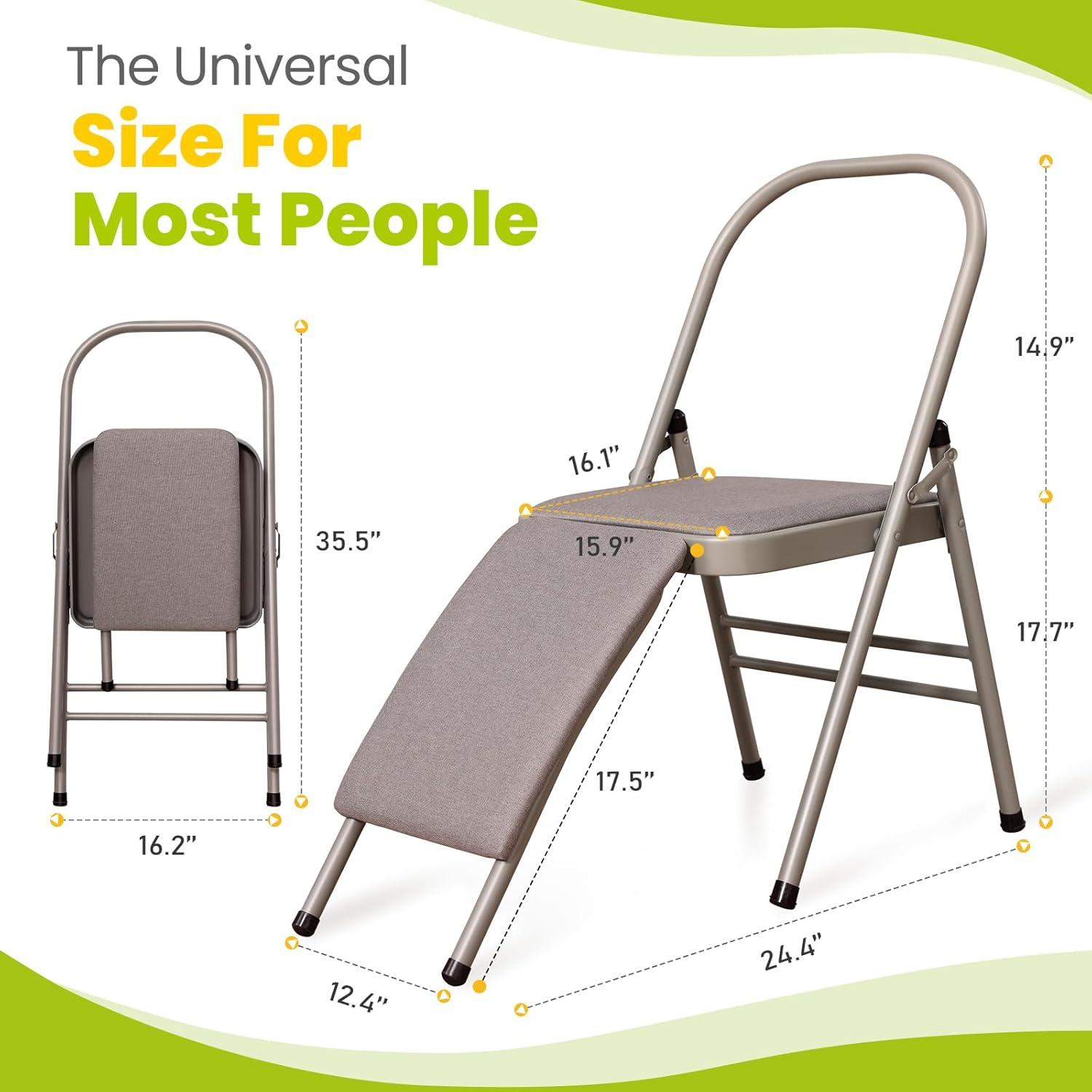 Silla de Yoga Plegable BODYWAKER con Soporte Lumbar