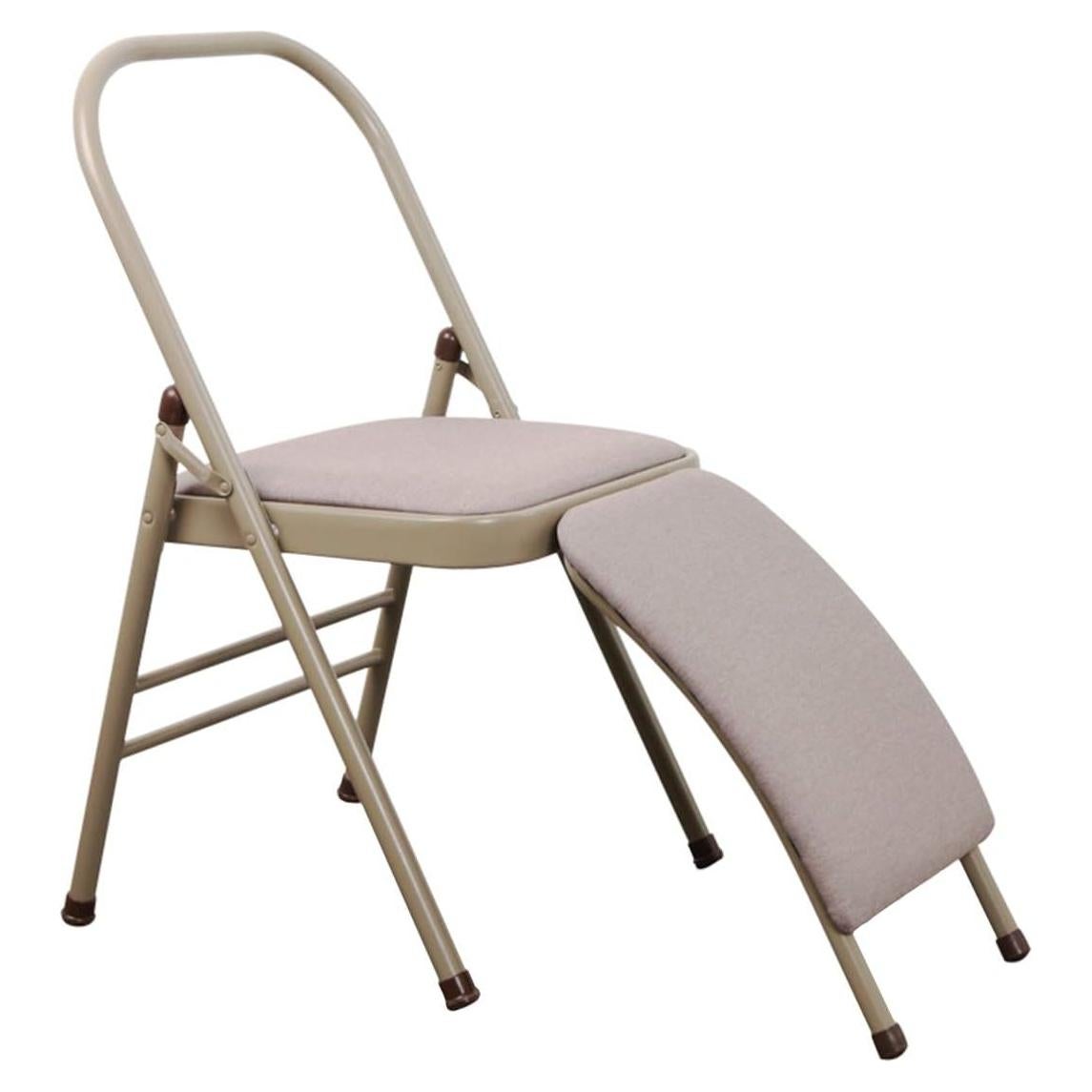 Silla de Yoga Plegable INNOLIFE con Soporte Lumbar Gris