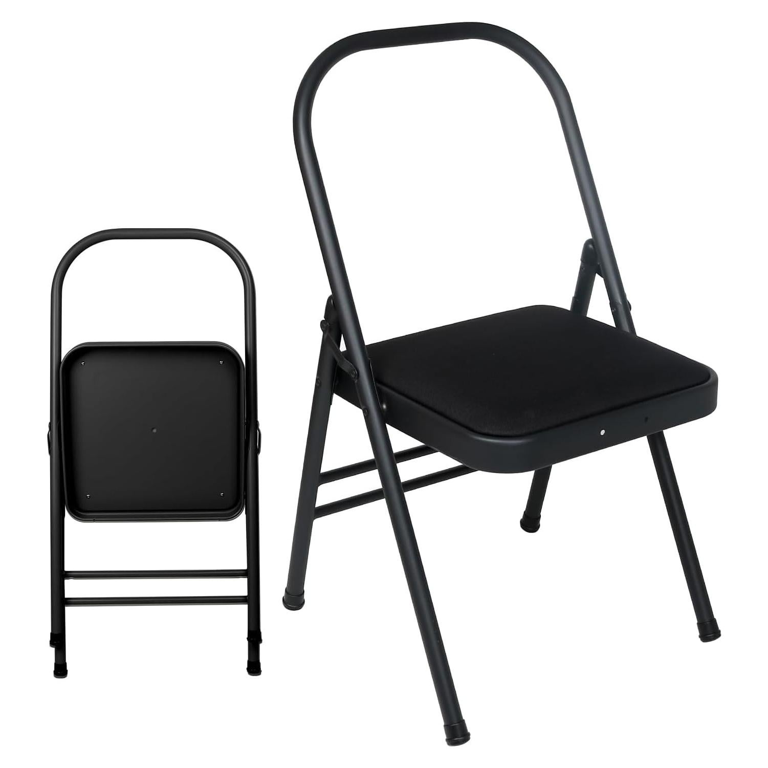 Silla de Yoga Plegable Innolife Sin Respaldo - Negro