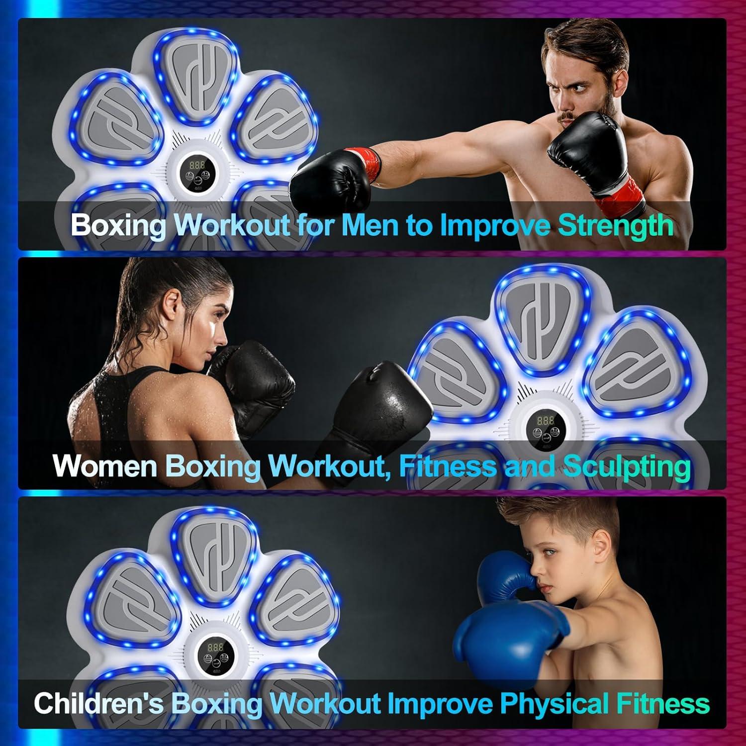 Máquina de Boxeo Musical Terrepulse con Bluetooth y LED