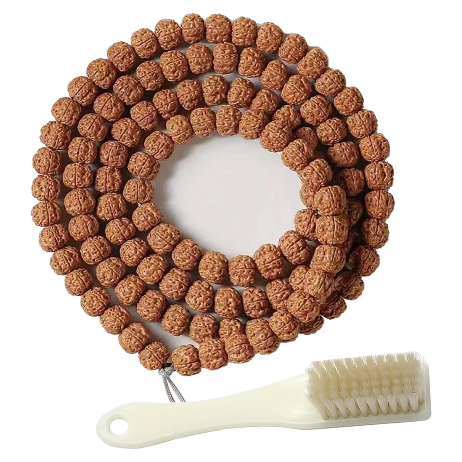 Collar de Oración Rudraksha 16mm 108 Cuentas Hyoquilex