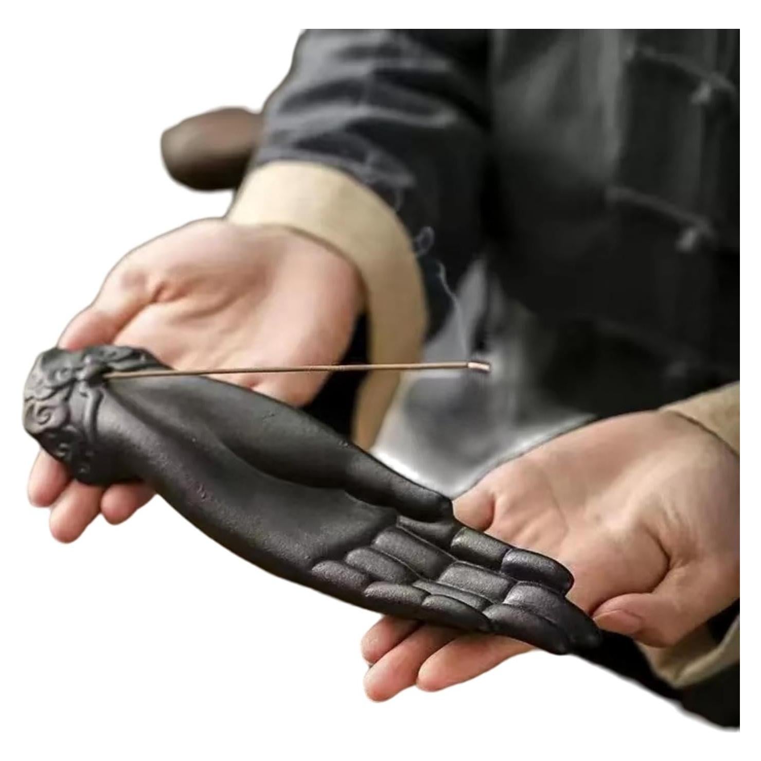 Soporte de Incienso Cerámica Buda YQLDAHU 25.9x6.4cm