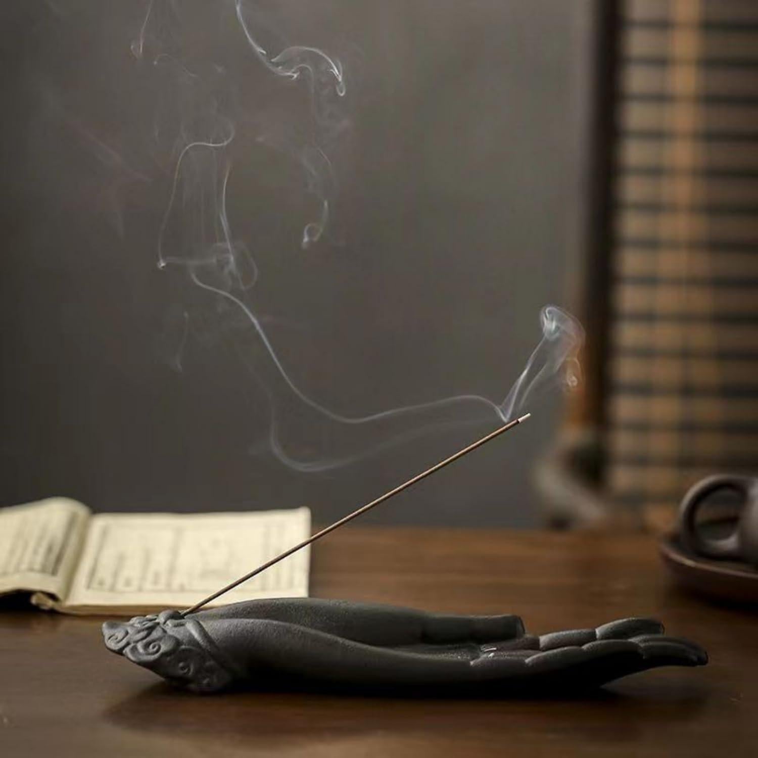 Soporte de Incienso Cerámica Buda YQLDAHU 25.9x6.4cm