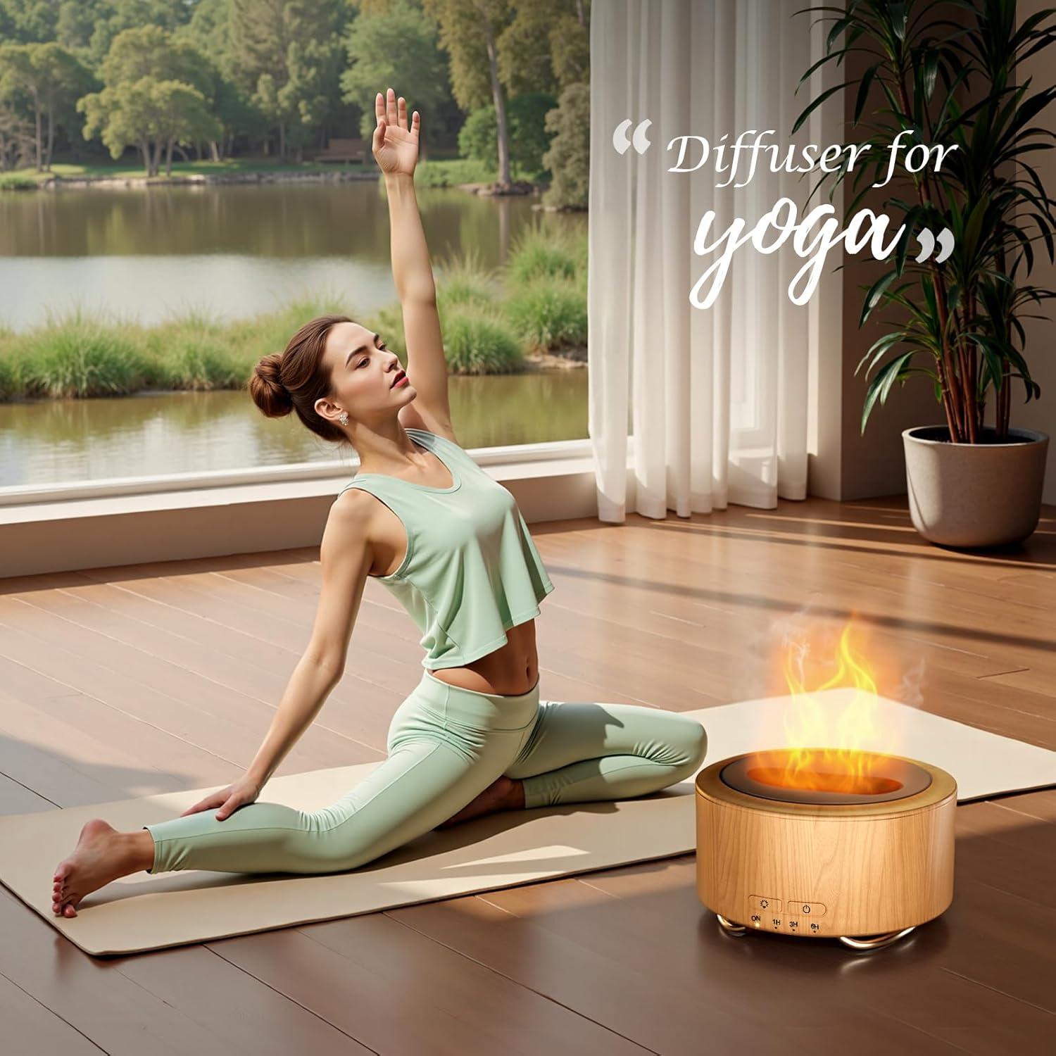 Difusor de Aceite Esencial Emochies 500ML con Luz LED 9 Colores