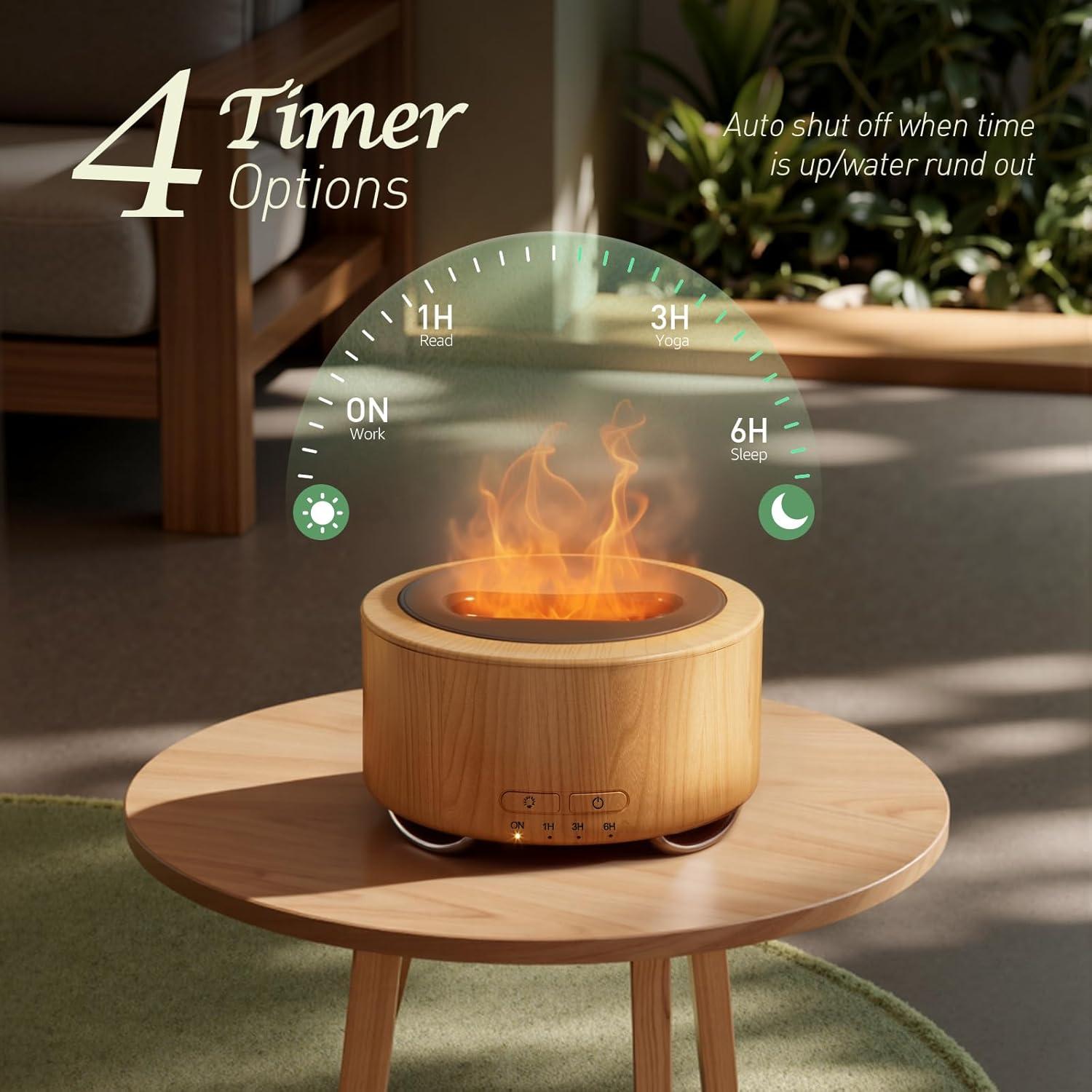 Difusor de Aceite Esencial Emochies 500ML con Luz LED 9 Colores