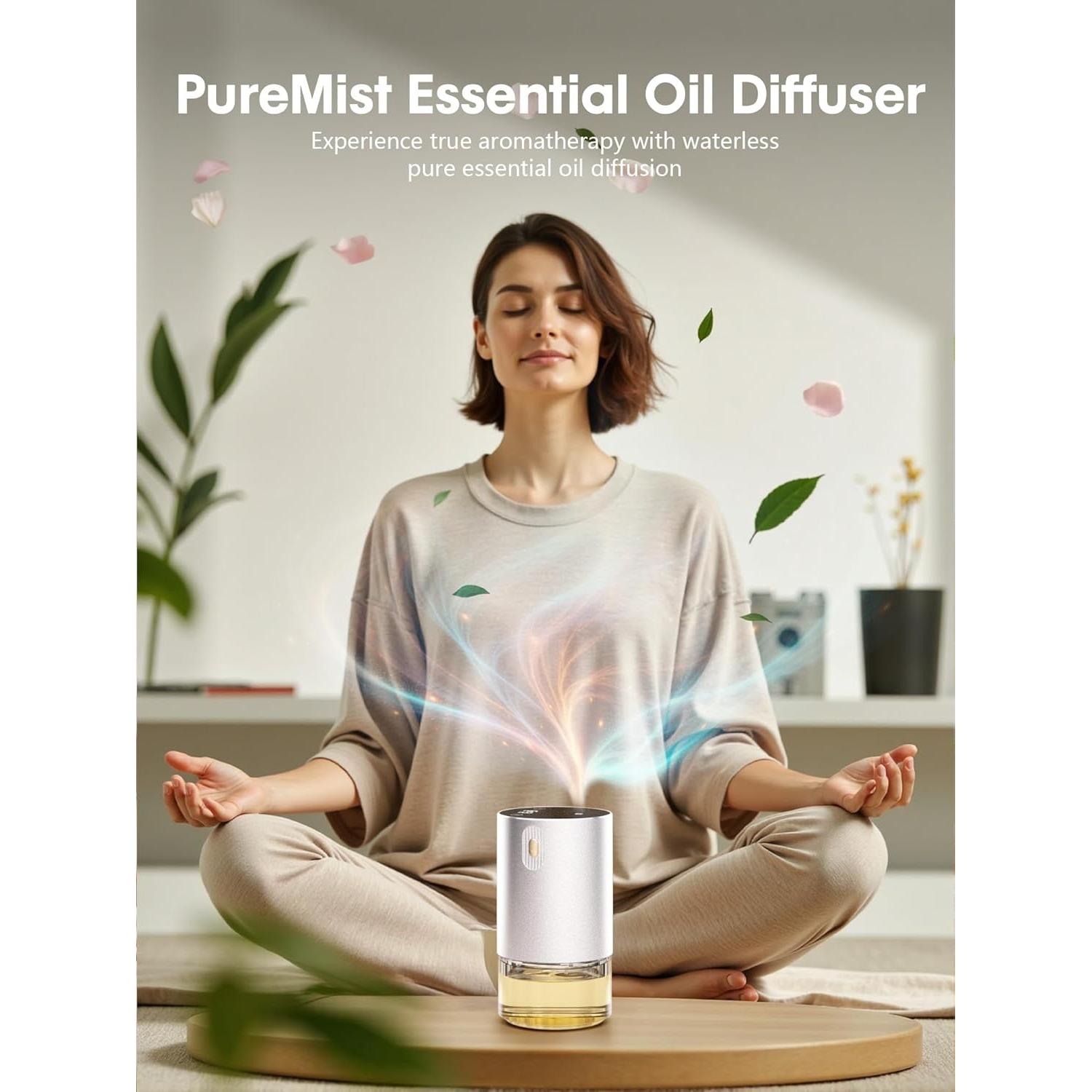 Difusor de Aceite Esencial Sin Agua Airnasa 100ml Plata