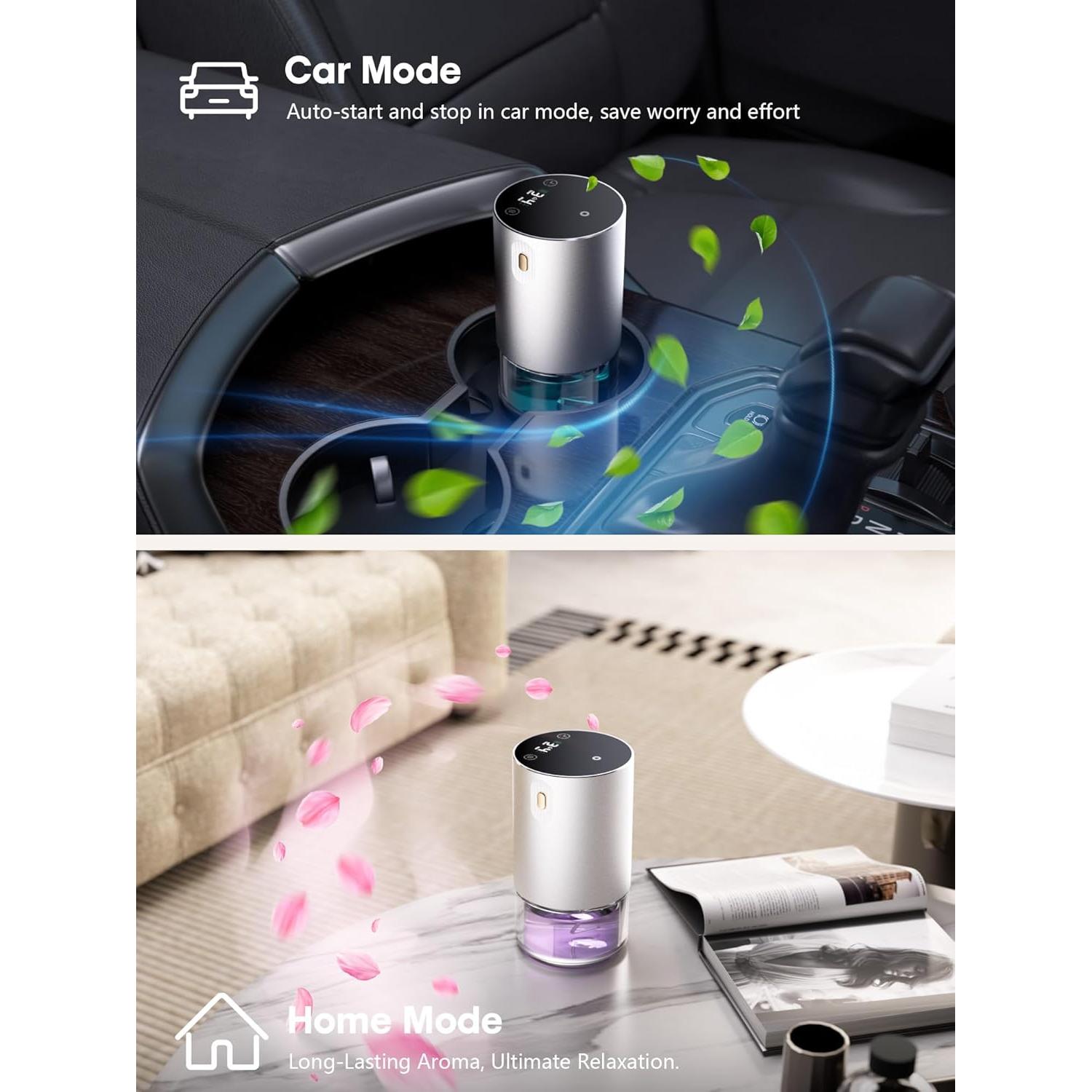 Difusor de Aceite Esencial Sin Agua Airnasa 100ml Plata