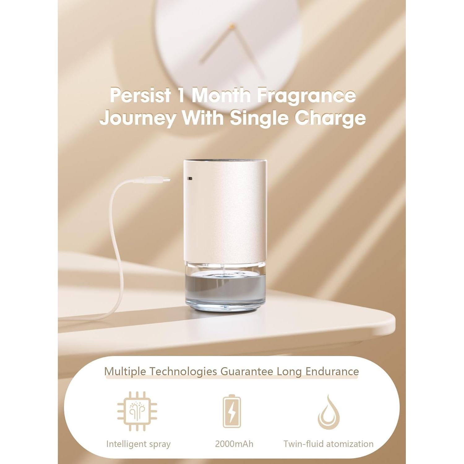 Difusor de Aceite Esencial Sin Agua Airnasa 100ml Plata