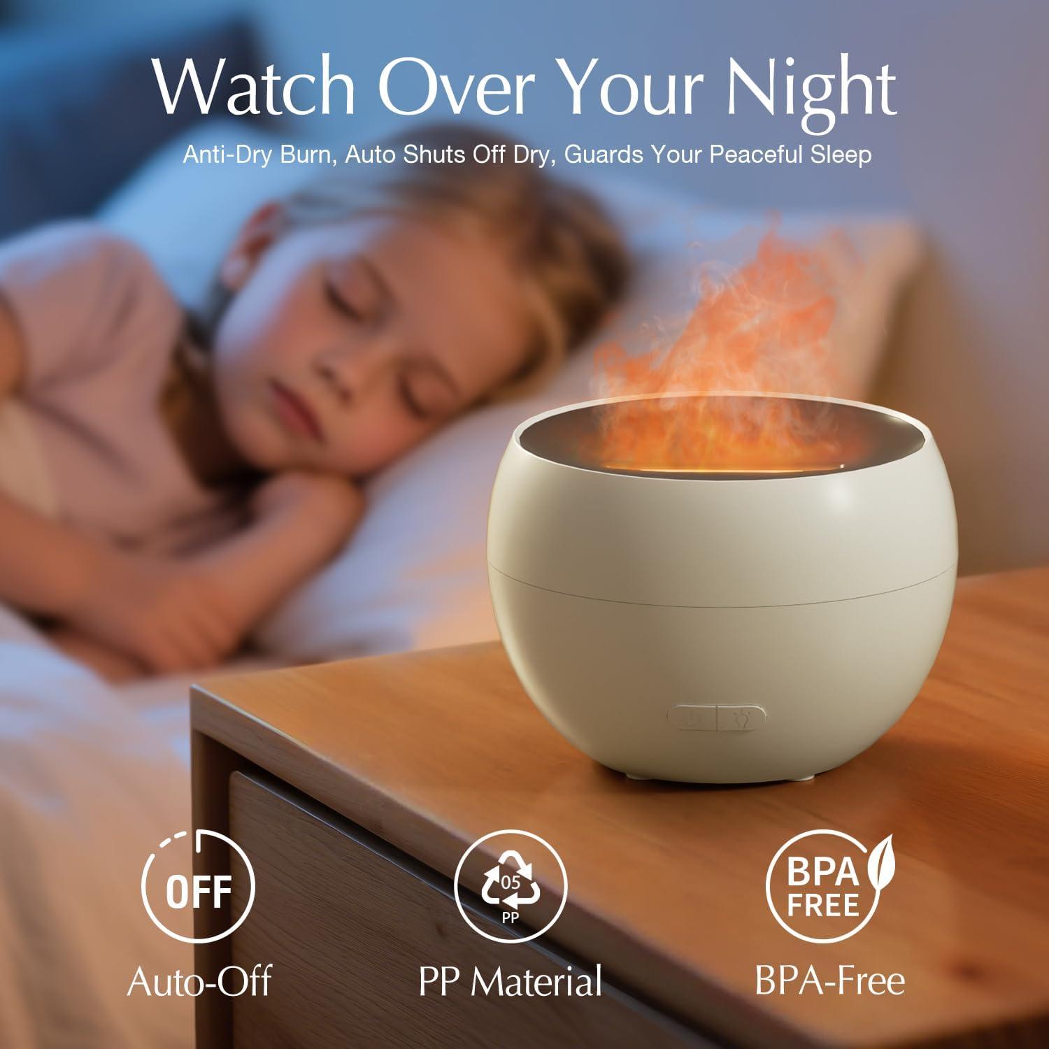 Difusores de Aceite Esencial Salking 150ml 2 Pack Blanco y Negro