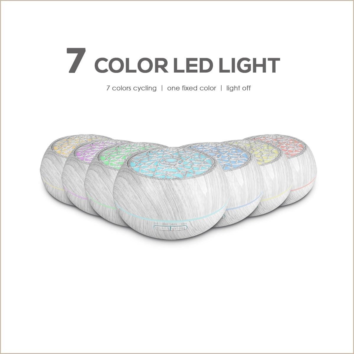 Difusor de Aceite Esencial Genérico 550ml Ultrasónico con Luz LED