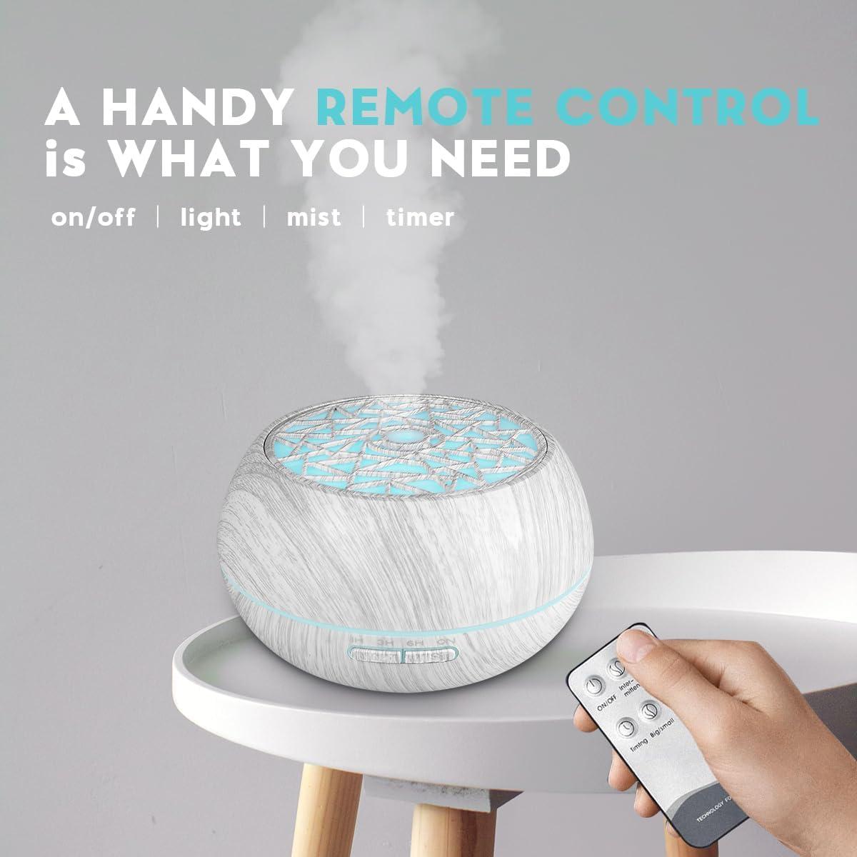 Difusor de Aceite Esencial Genérico 550ml Ultrasónico con Luz LED