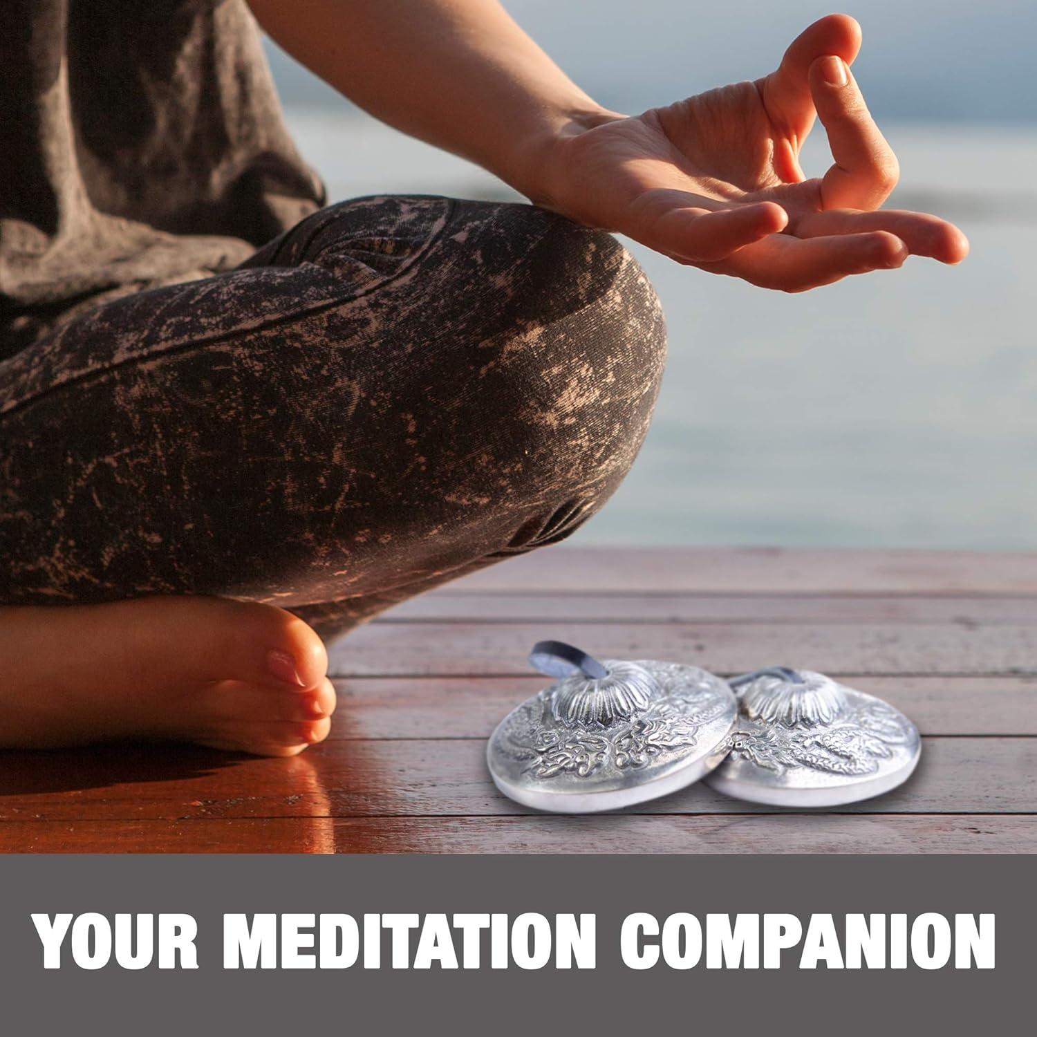 Címbalos Tingsha de Bronce Bazaar Himalayo para Meditación