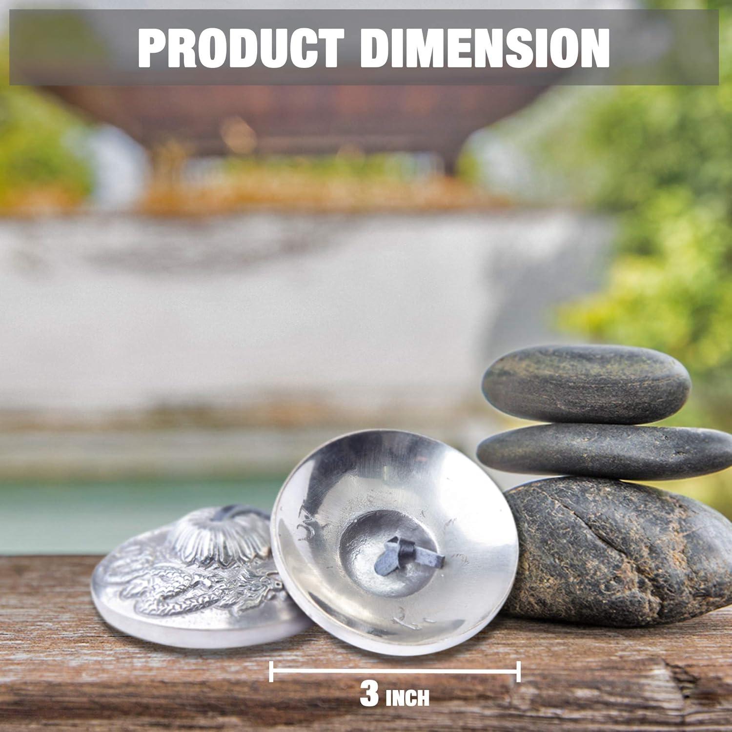 Címbalos Tingsha de Bronce Bazaar Himalayo para Meditación