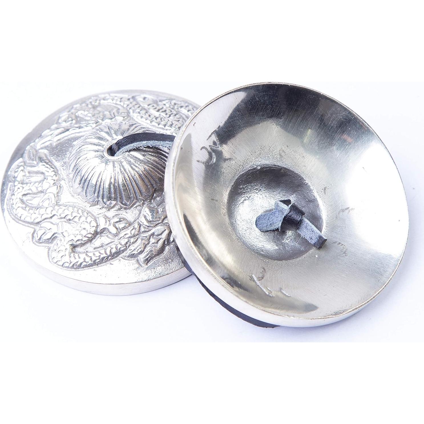 Címbalos Tingsha de Bronce Bazaar Himalayo para Meditación