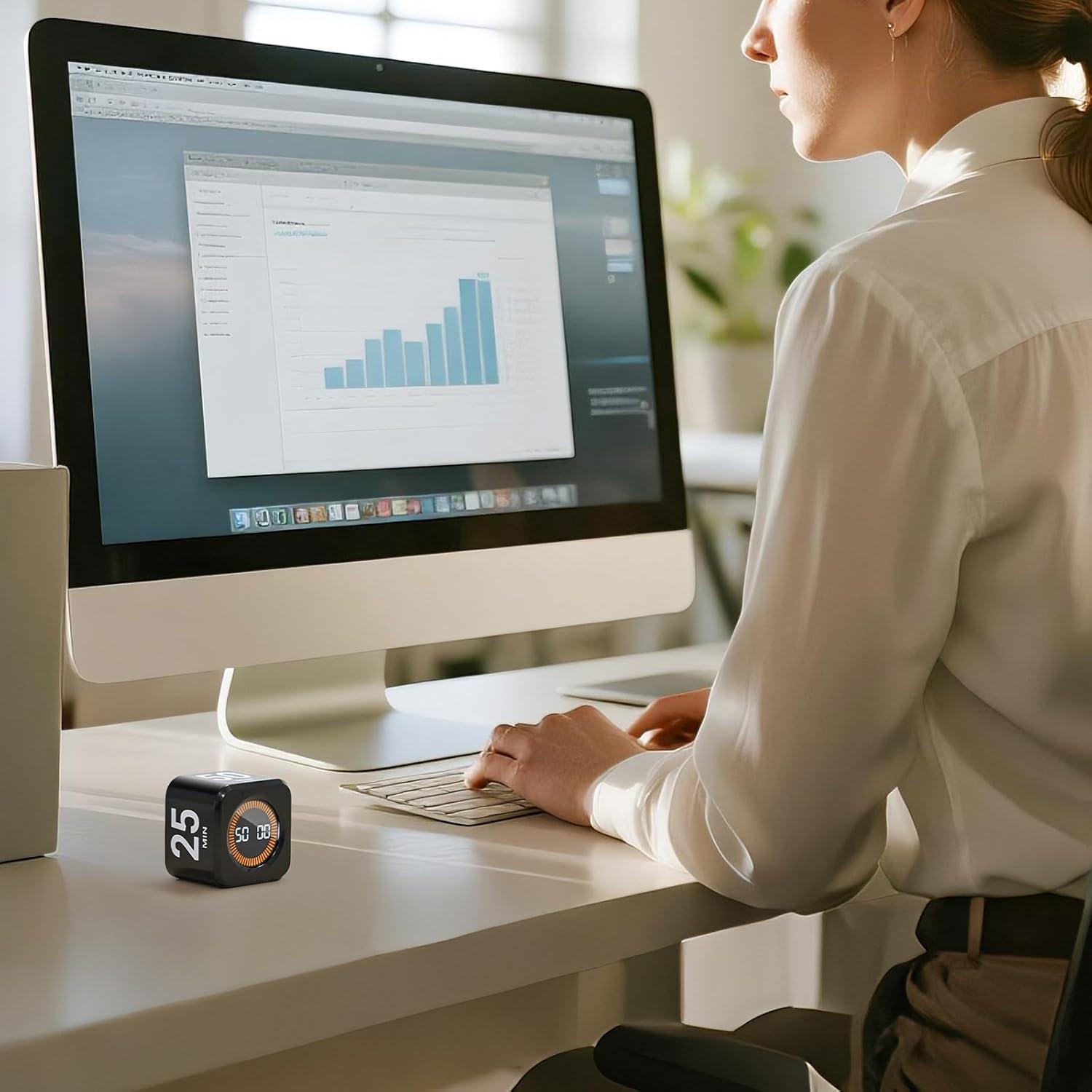 Temporizador Pomodoro EooCoo Recargable 5/10/25/50 Min