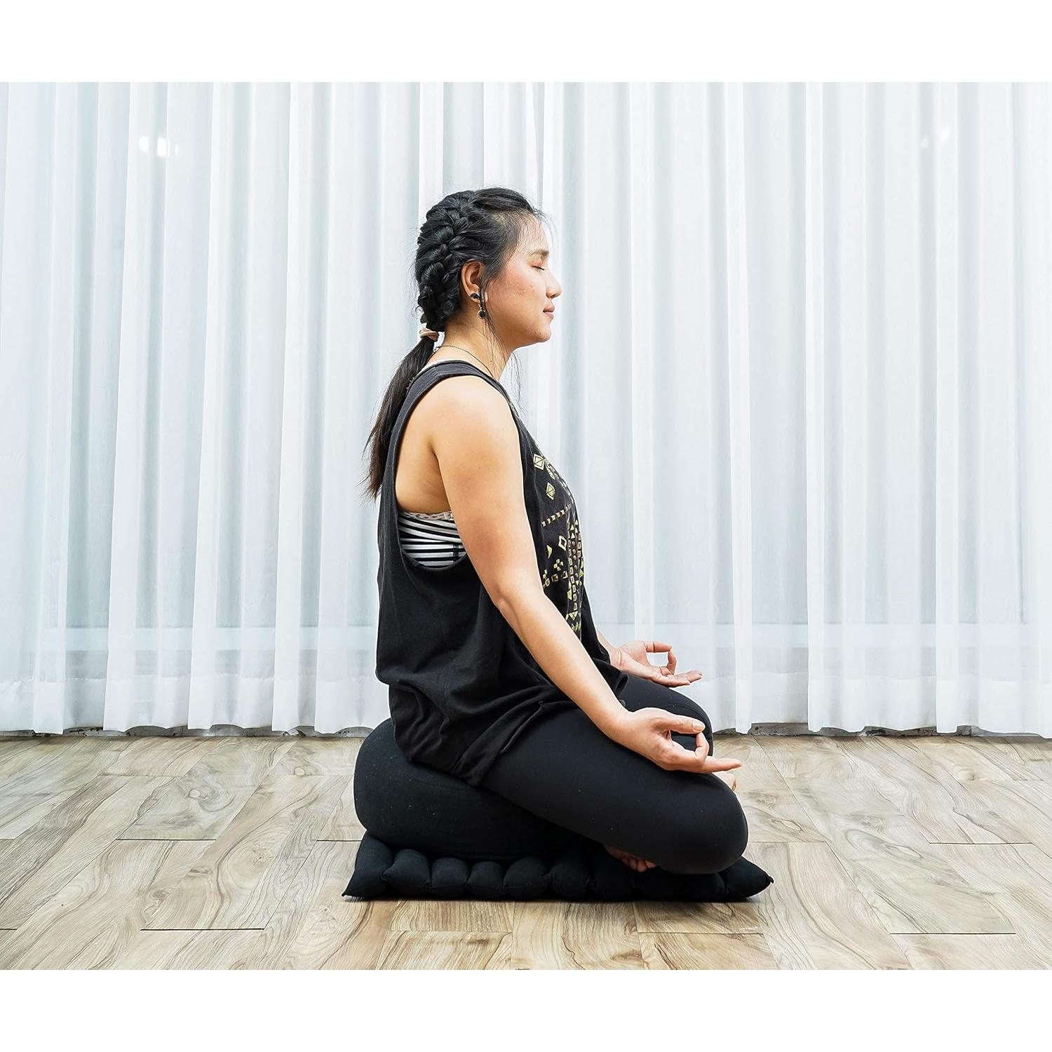 Juego de Cojines de Meditación Leewadee - Zafu y Zabuton Mini