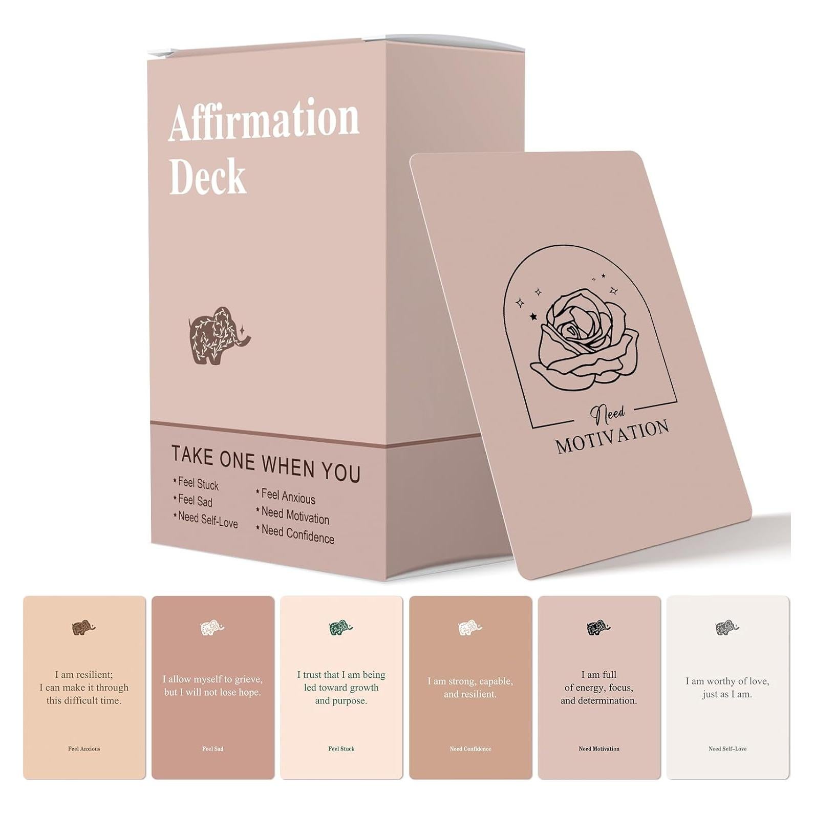 Tarjetas de Afirmación Positiva WDphouly - 120 Tarjetas A6