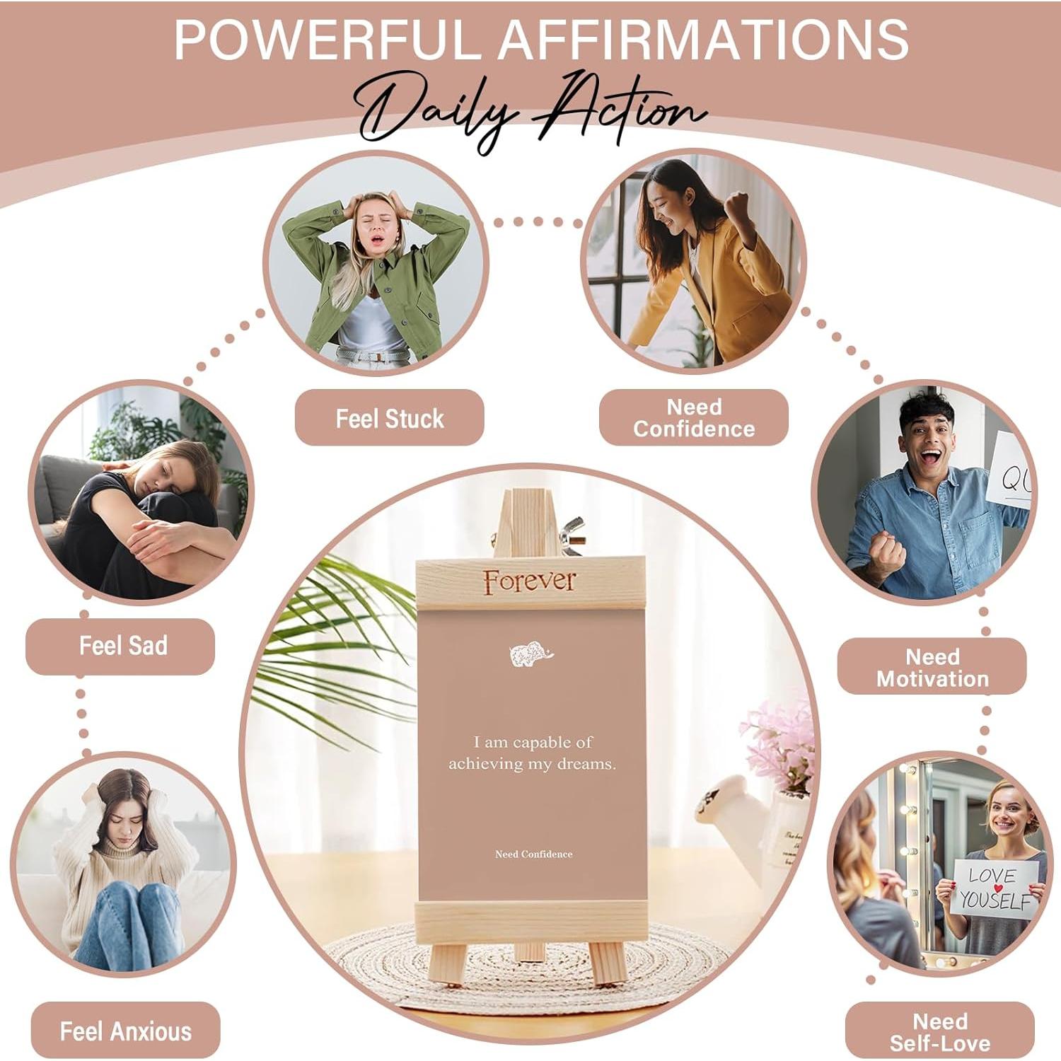 Tarjetas de Afirmación Positiva WDphouly - 120 Tarjetas A6