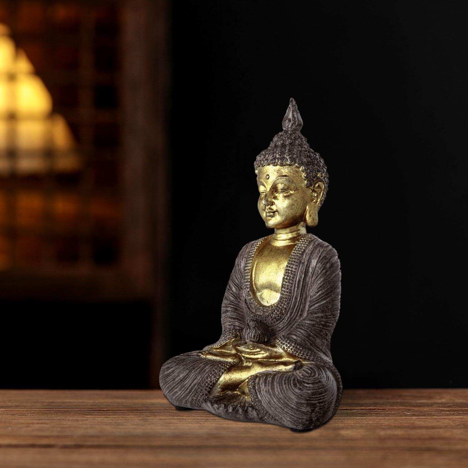 Estatua de Buda Meditador 15 cm - Decoración Espiritual Houlu