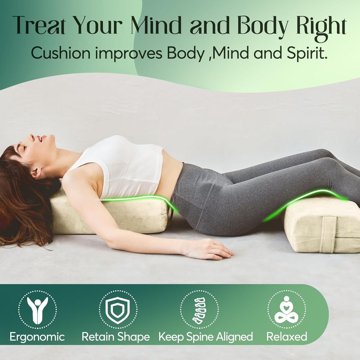 Almohada de Yoga Premium AS AWESLING 70cm Esponja Triturada