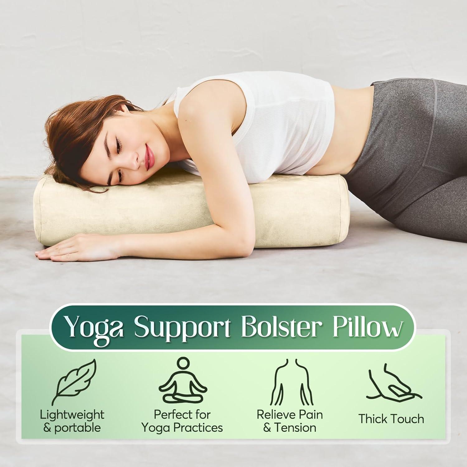 Almohada de Yoga Premium AS AWESLING 70cm Esponja Triturada