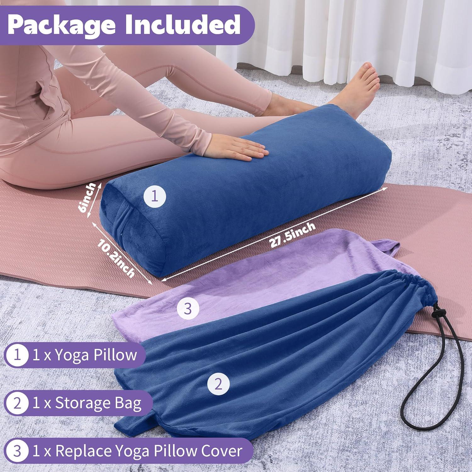 Almohada de Yoga MABOZOO Rectangular Lavable 69.85x25.4cm