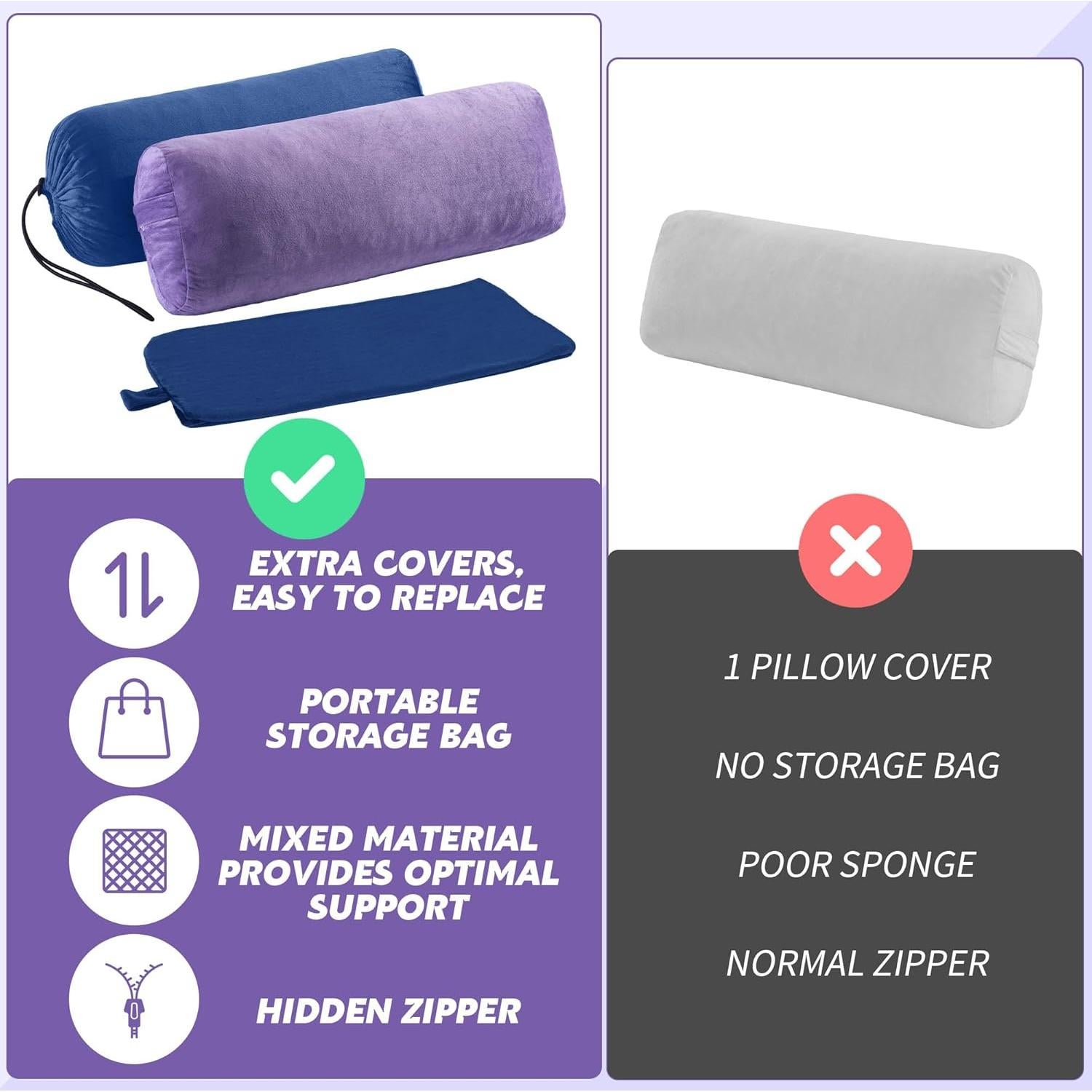 Almohada de Yoga MABOZOO Rectangular Lavable 69.85x25.4cm