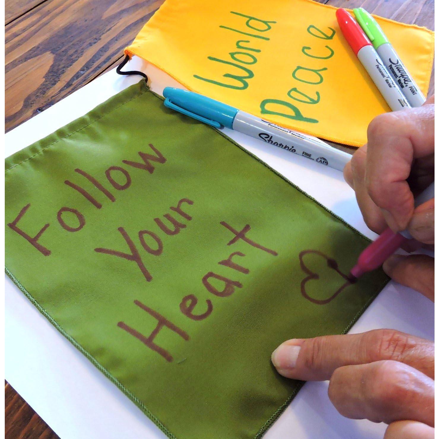 Juego de Banderas de Oración en Blanco - 10 Banderas Tibetanas