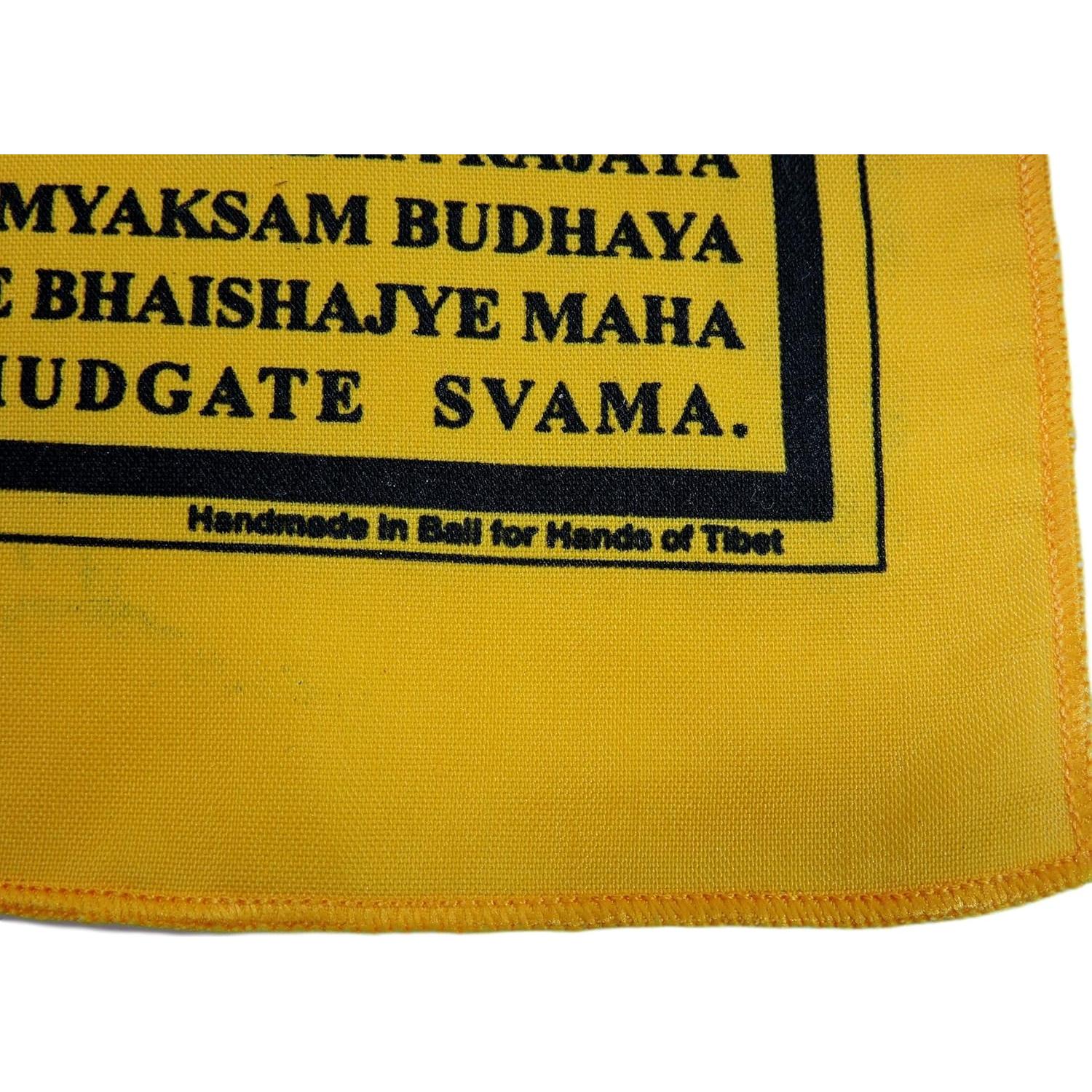 Banderas de Oración Buda de Medicina Algodón Hechas a Mano 22x30 cm