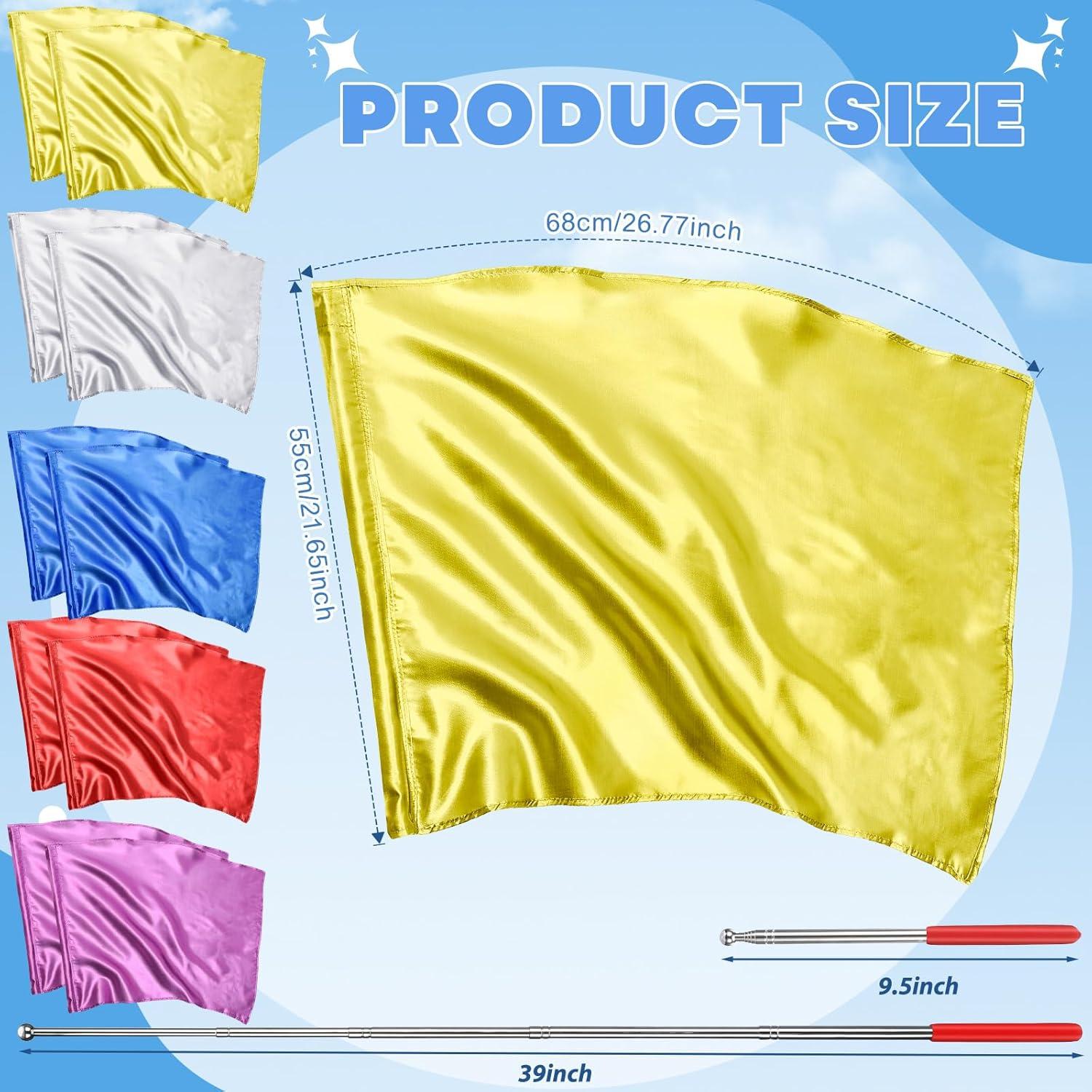 10 Banderas de Danza de Alabanza Mindsoft con Varilla Ajustable