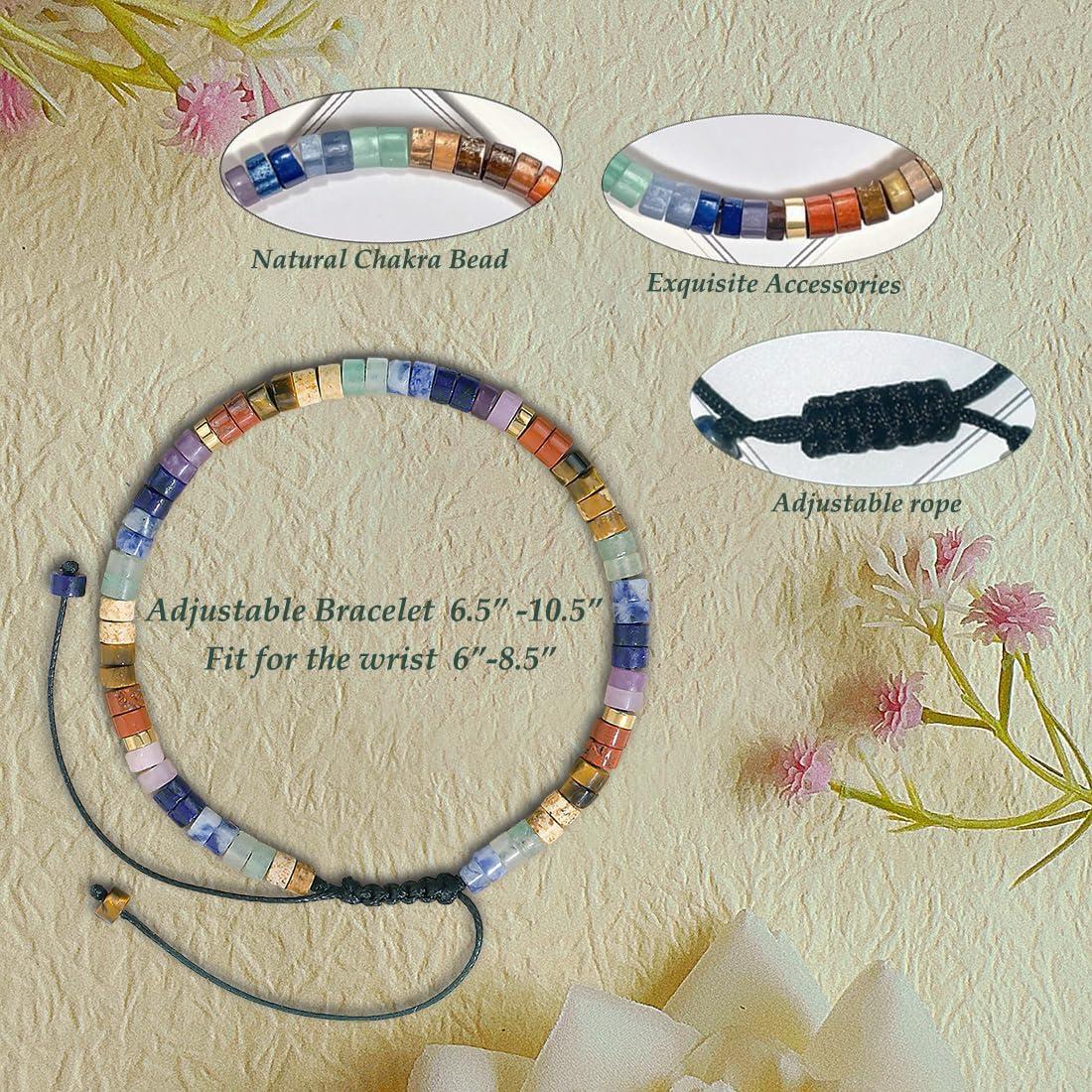 Pulsera de Chakra Arcoíris para Mujeres - Cristales Sanadores