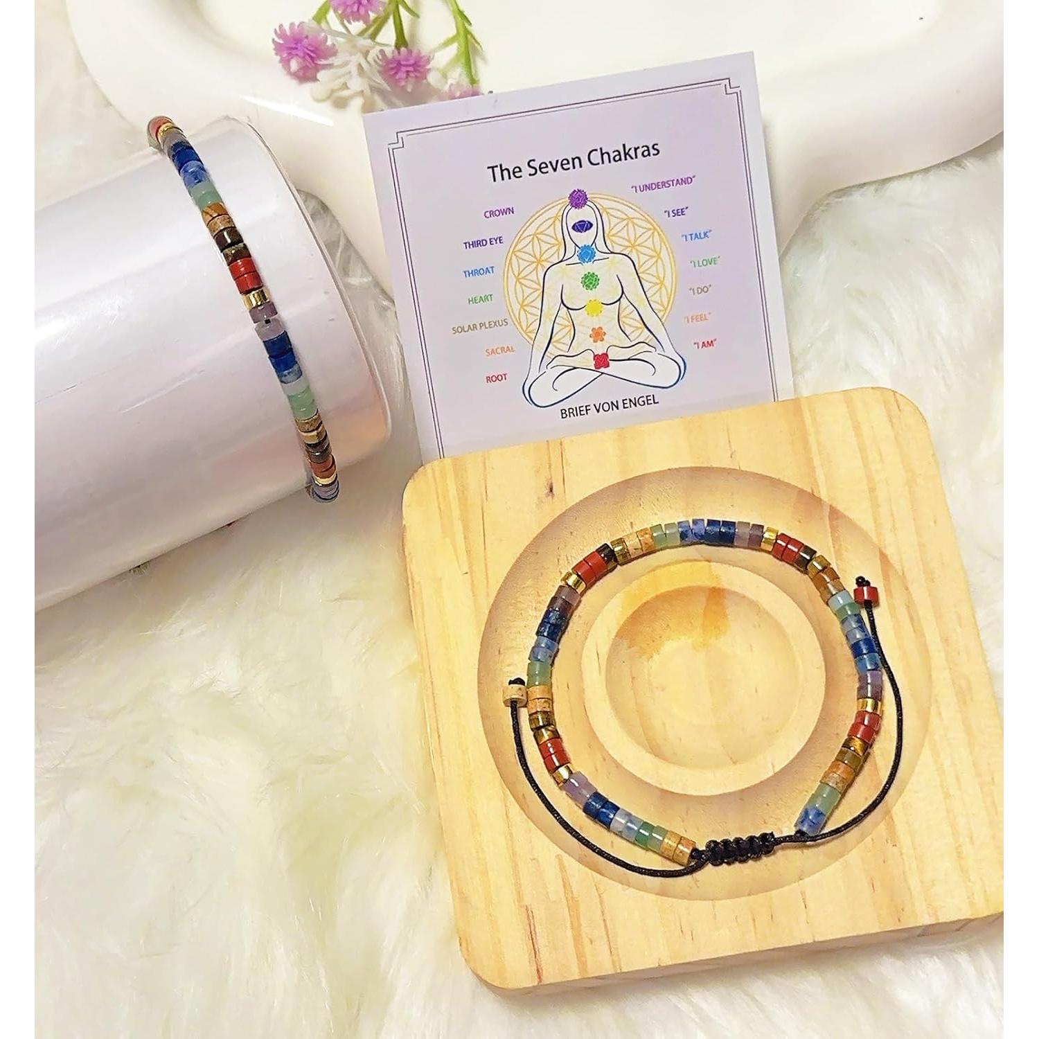 Pulsera de Chakra Arcoíris para Mujeres - Cristales Sanadores