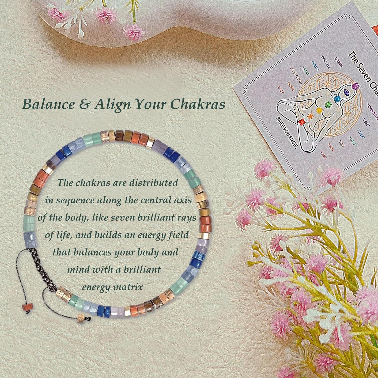 Pulsera de Chakra Arcoíris para Mujeres - Cristales Sanadores