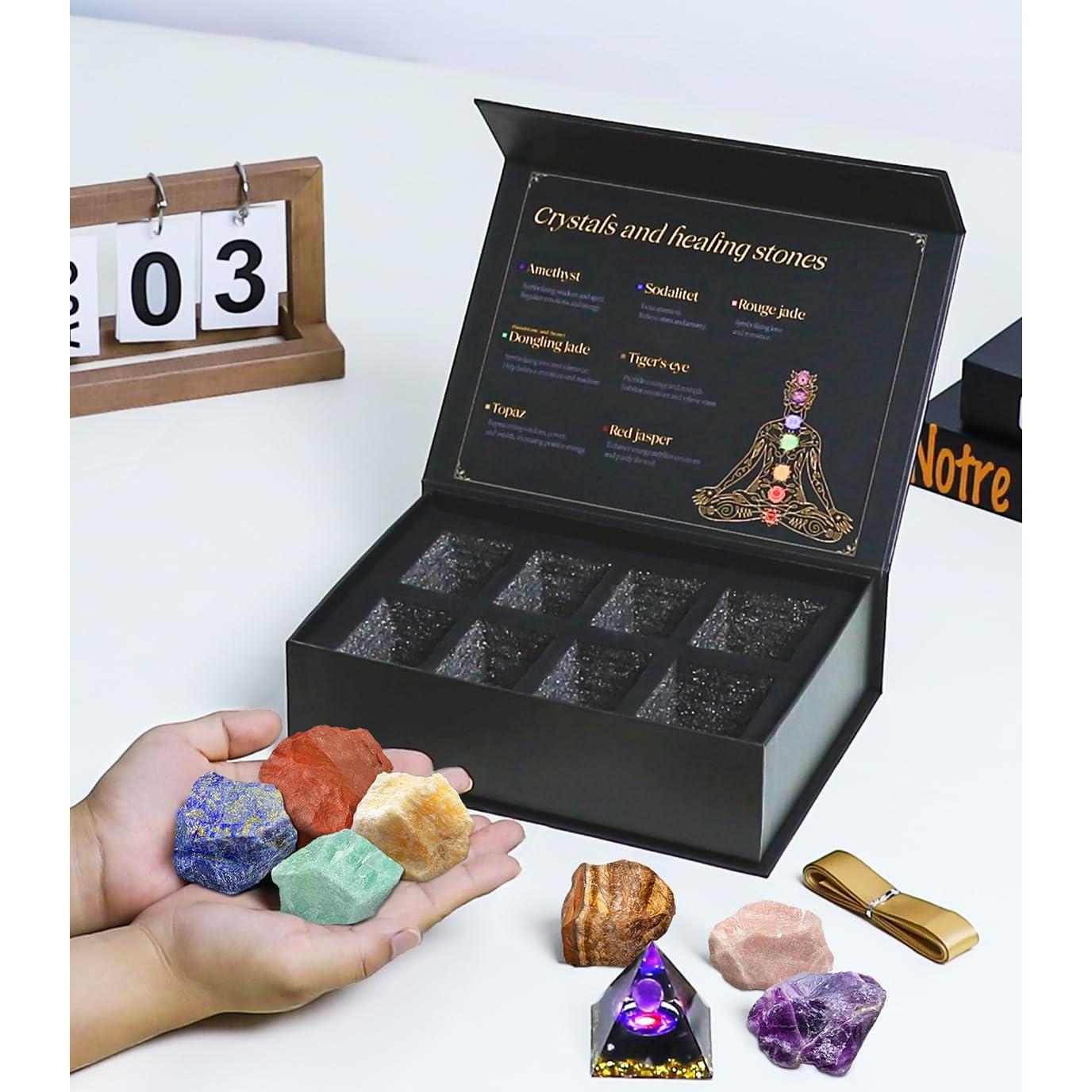 Conjunto de Cristales Sanadores TATOODAA 7 Chakras 5.1-6.4 cm