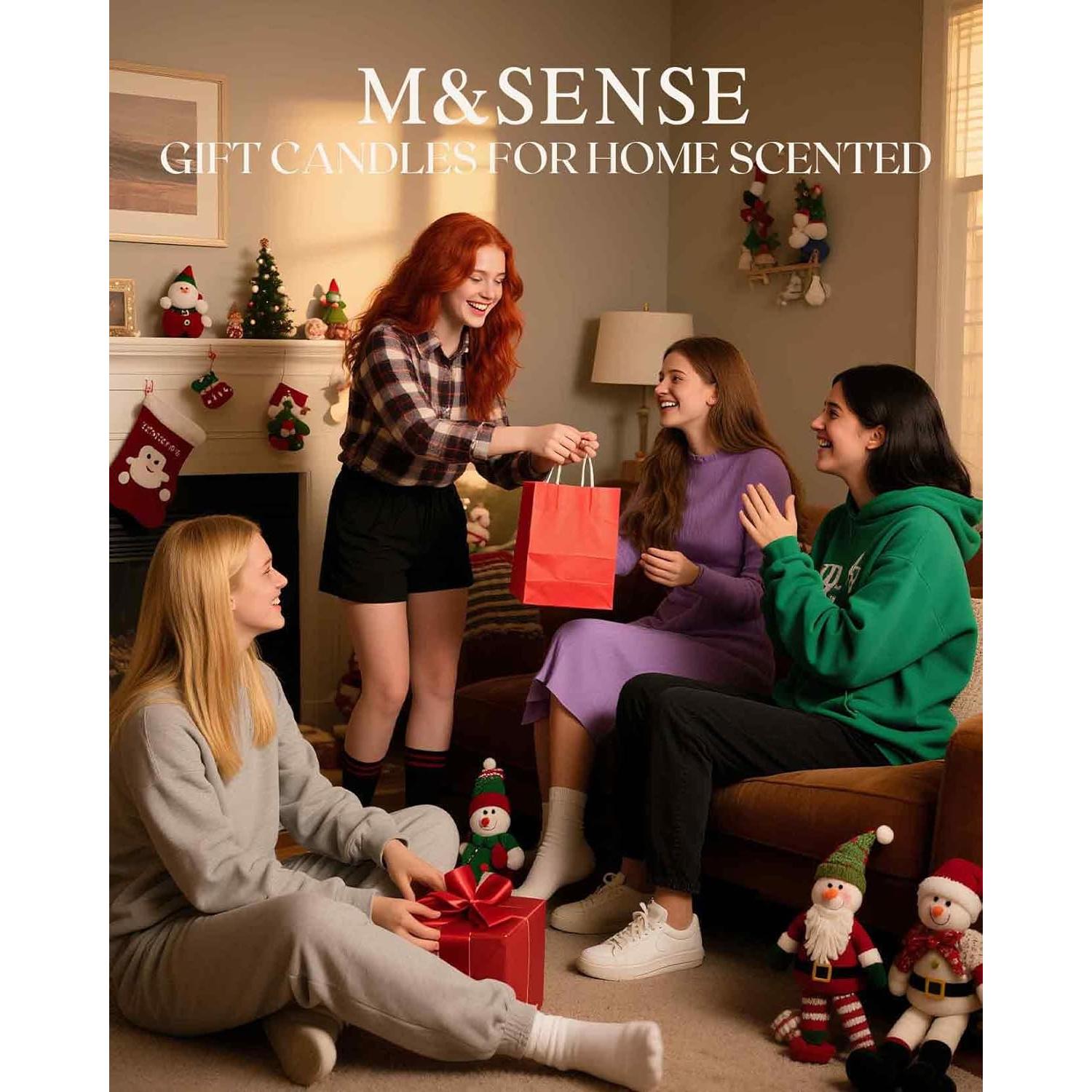 Vela Aromática M&SENSE Llamas Ardientes 320g - Alivio Estrés