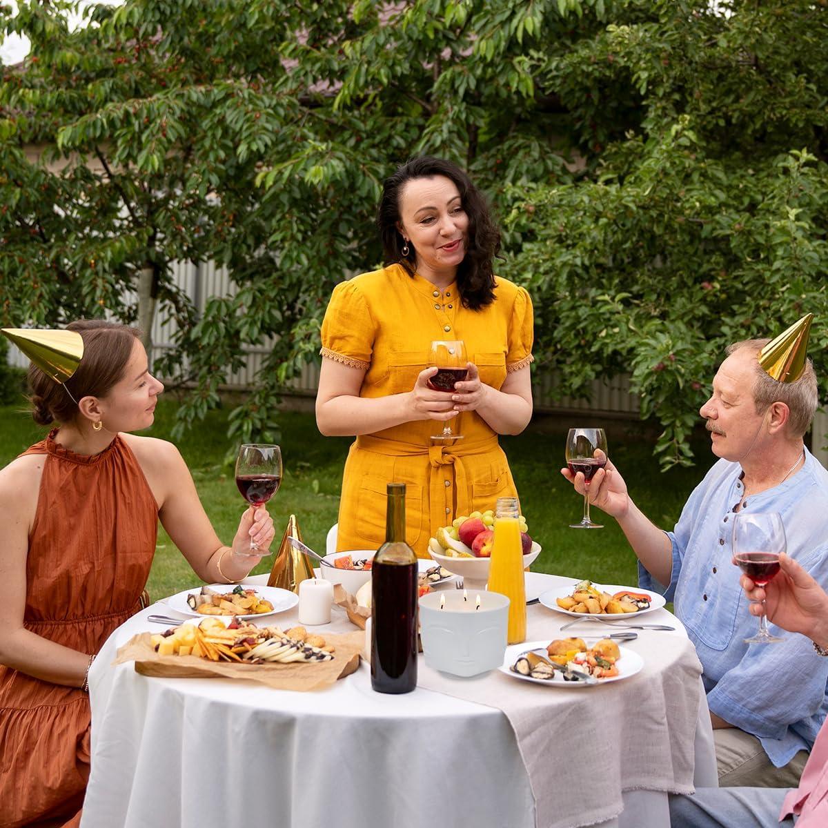 Vela Aromática de Vainilla 20oz 3 Mechas Calm-Life Blanca