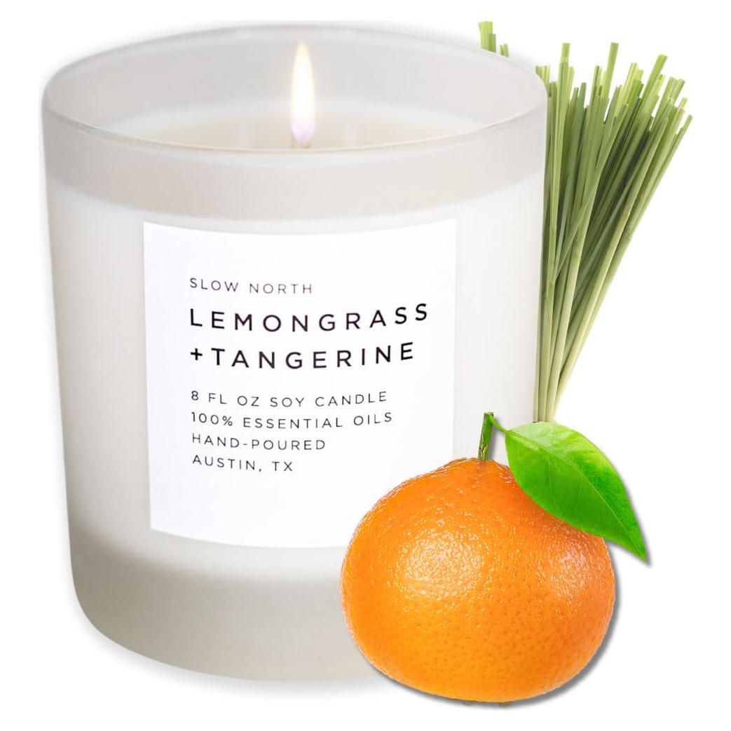 Vela Aromática Slow North Lemongrass y Mandarina 226.8 g