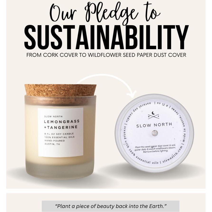 Vela Aromática Slow North Lemongrass y Mandarina 226.8 g