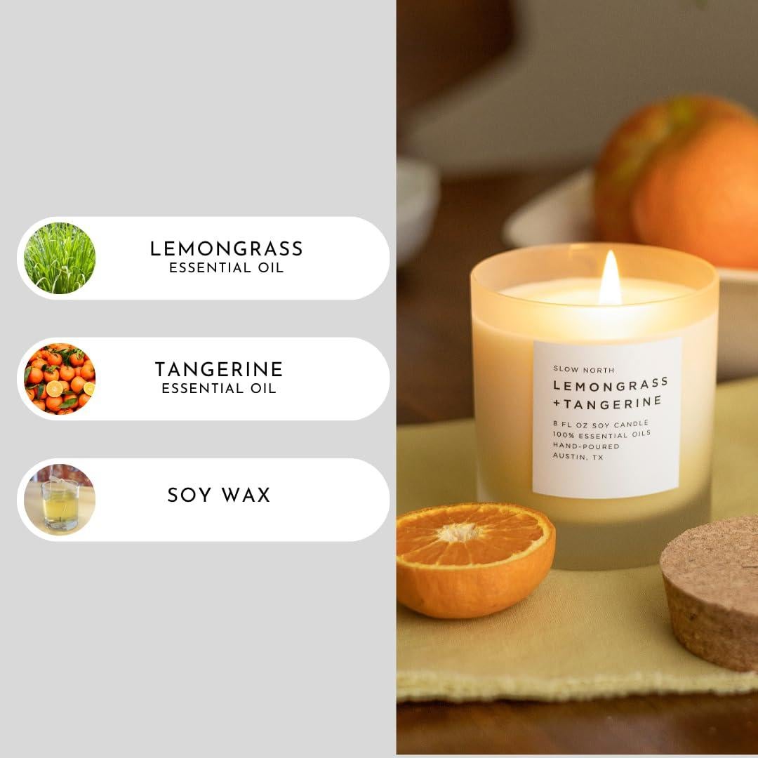 Vela Aromática Slow North Lemongrass y Mandarina 226.8 g