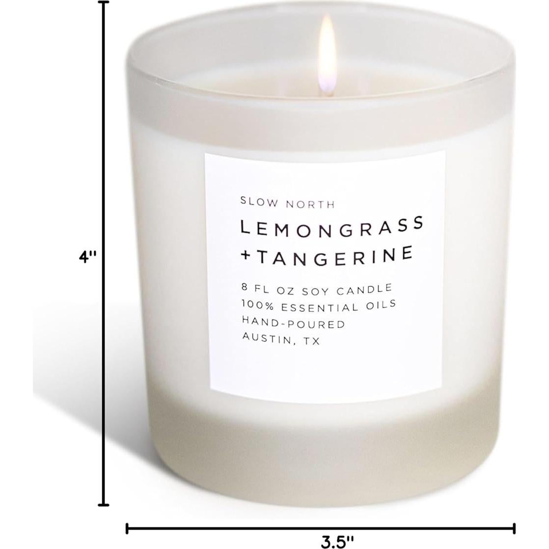 Vela Aromática Slow North Lemongrass y Mandarina 226.8 g