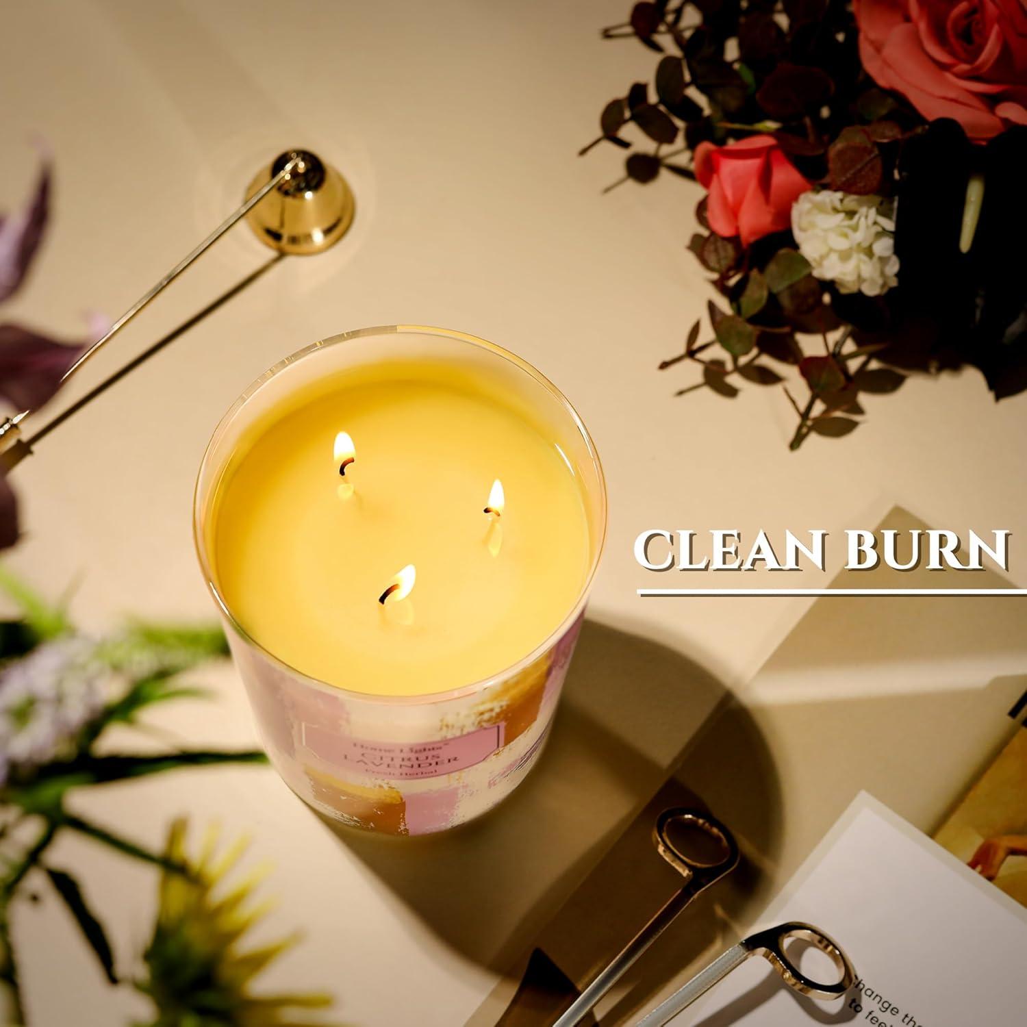 Vela Aromática de Soja HomeLights 34oz Cítricos y Lavanda