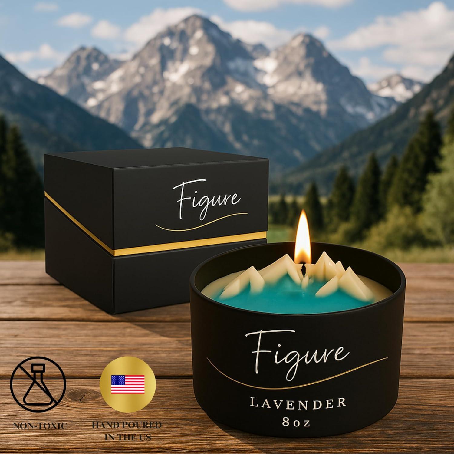 Vela Aromática de Lavanda Teal Mountain - Cera de Soja y Abejas