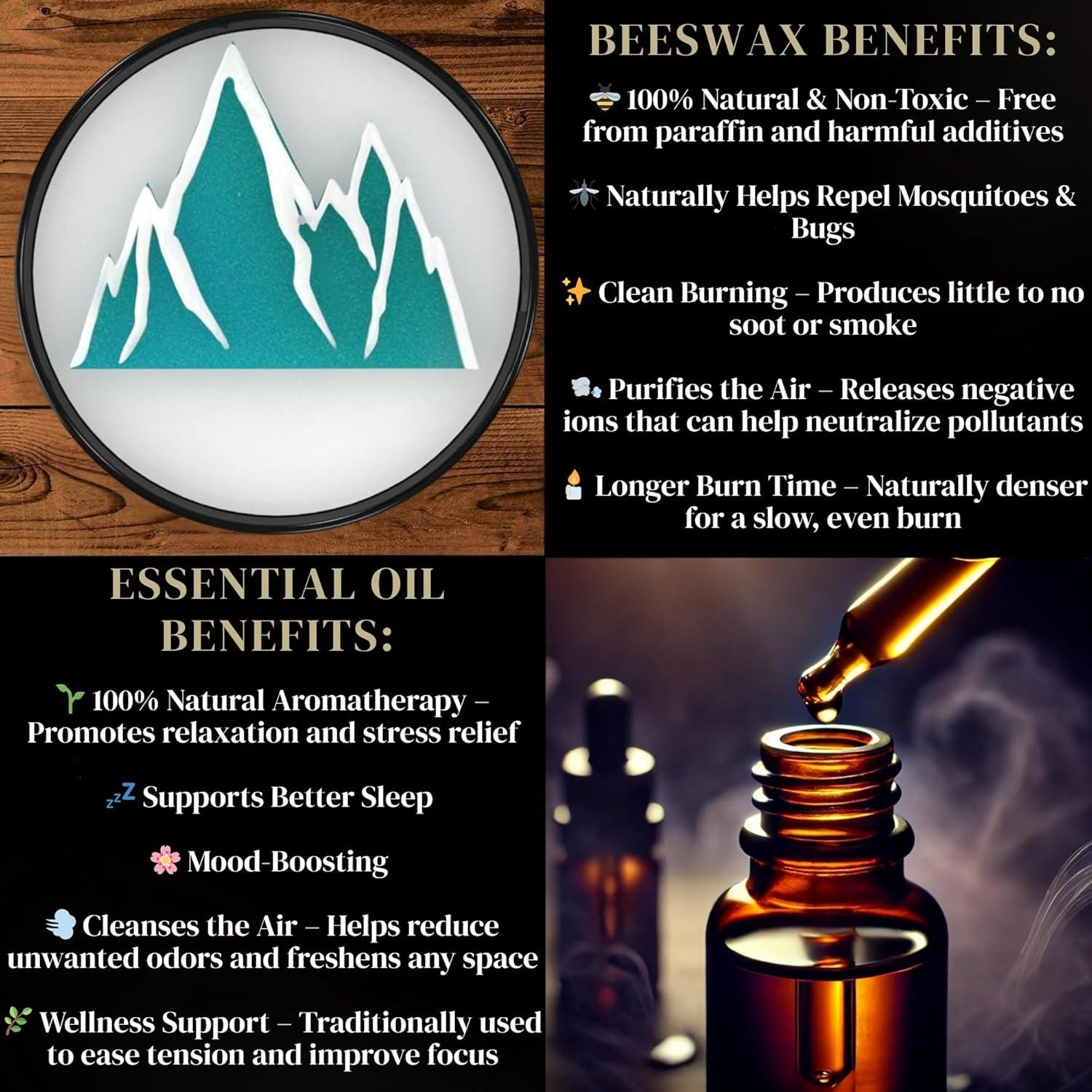 Vela Aromática de Lavanda Teal Mountain - Cera de Soja y Abejas