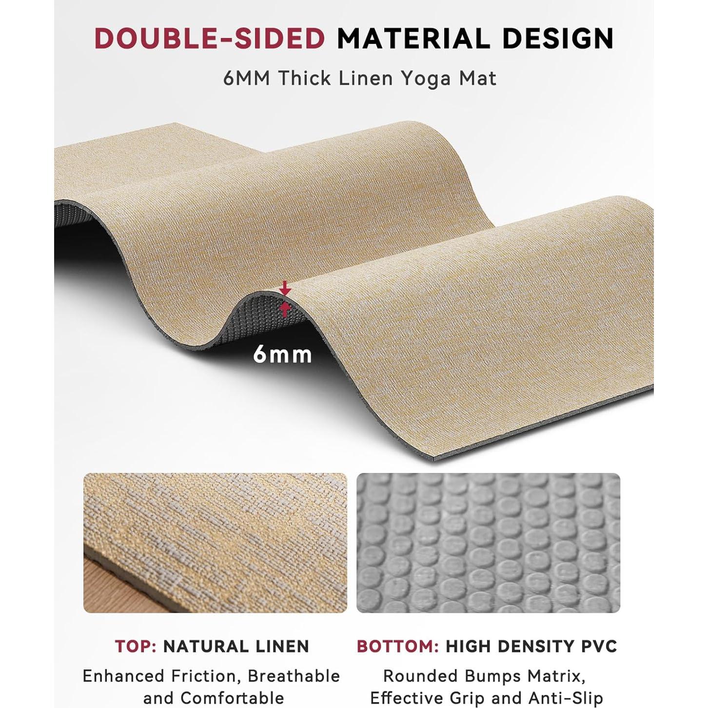 Esterilla de Yoga Extra Grande HAPBEAR 213x76cm Antideslizante