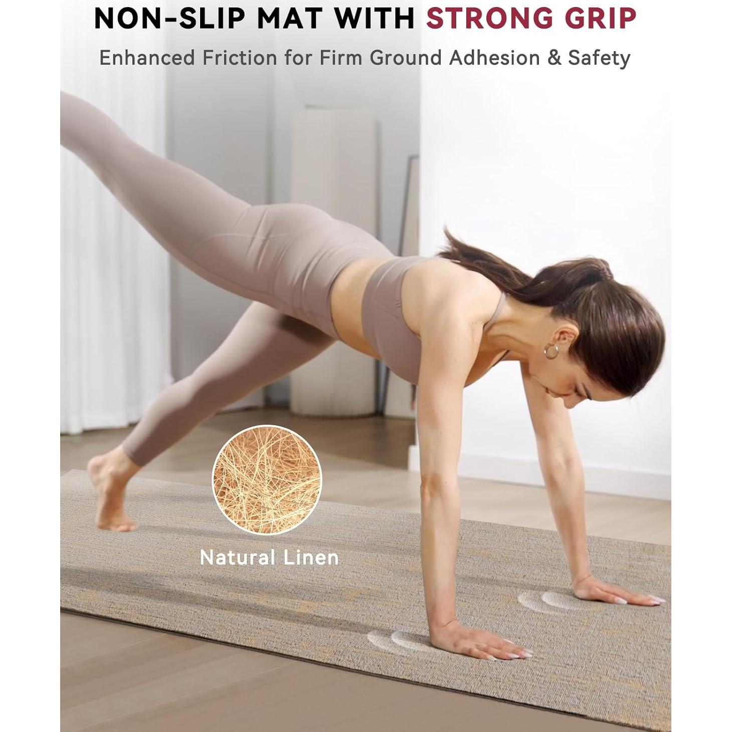 Esterilla de Yoga Extra Grande HAPBEAR 213x76cm Antideslizante