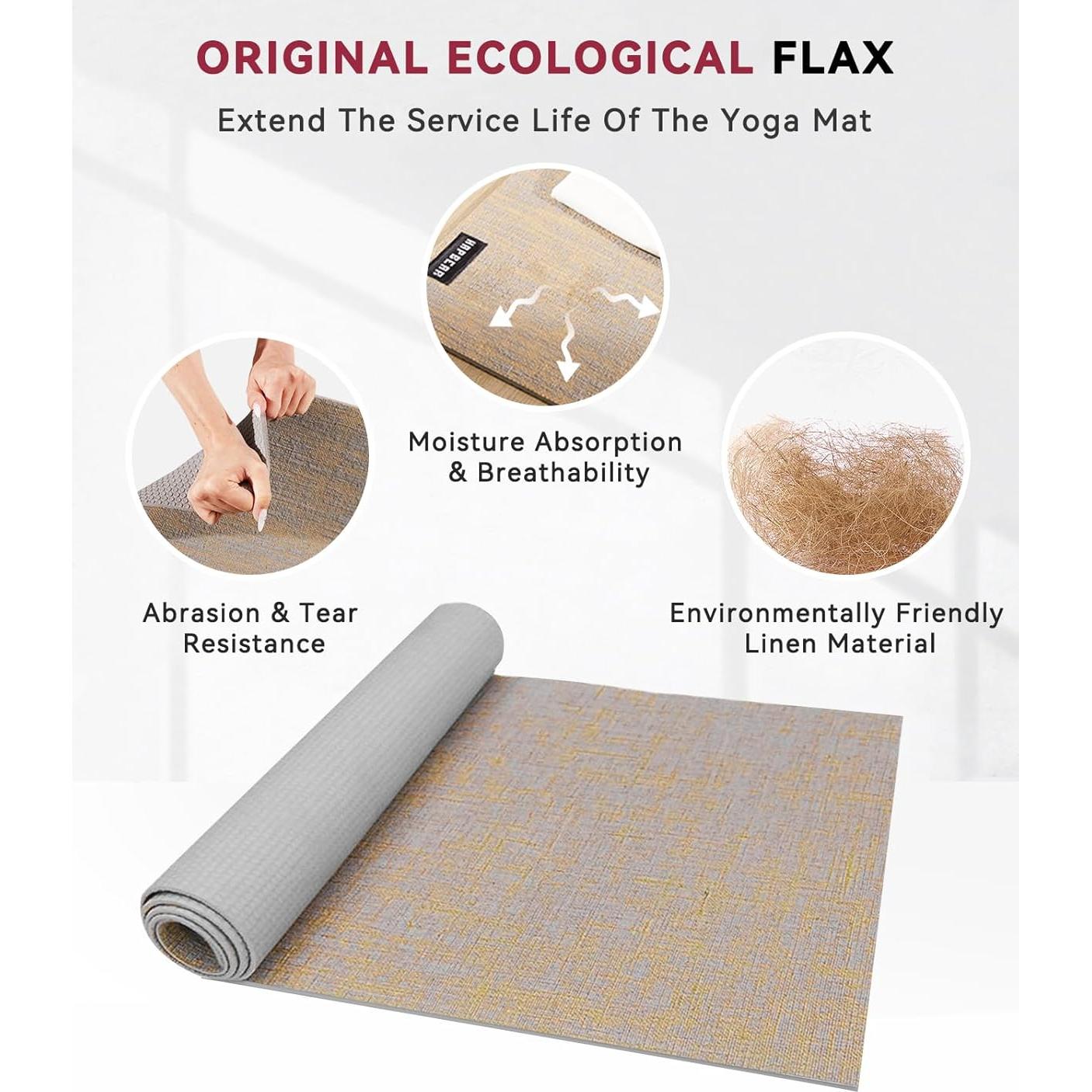 Esterilla de Yoga Extra Grande HAPBEAR 213x76cm Antideslizante