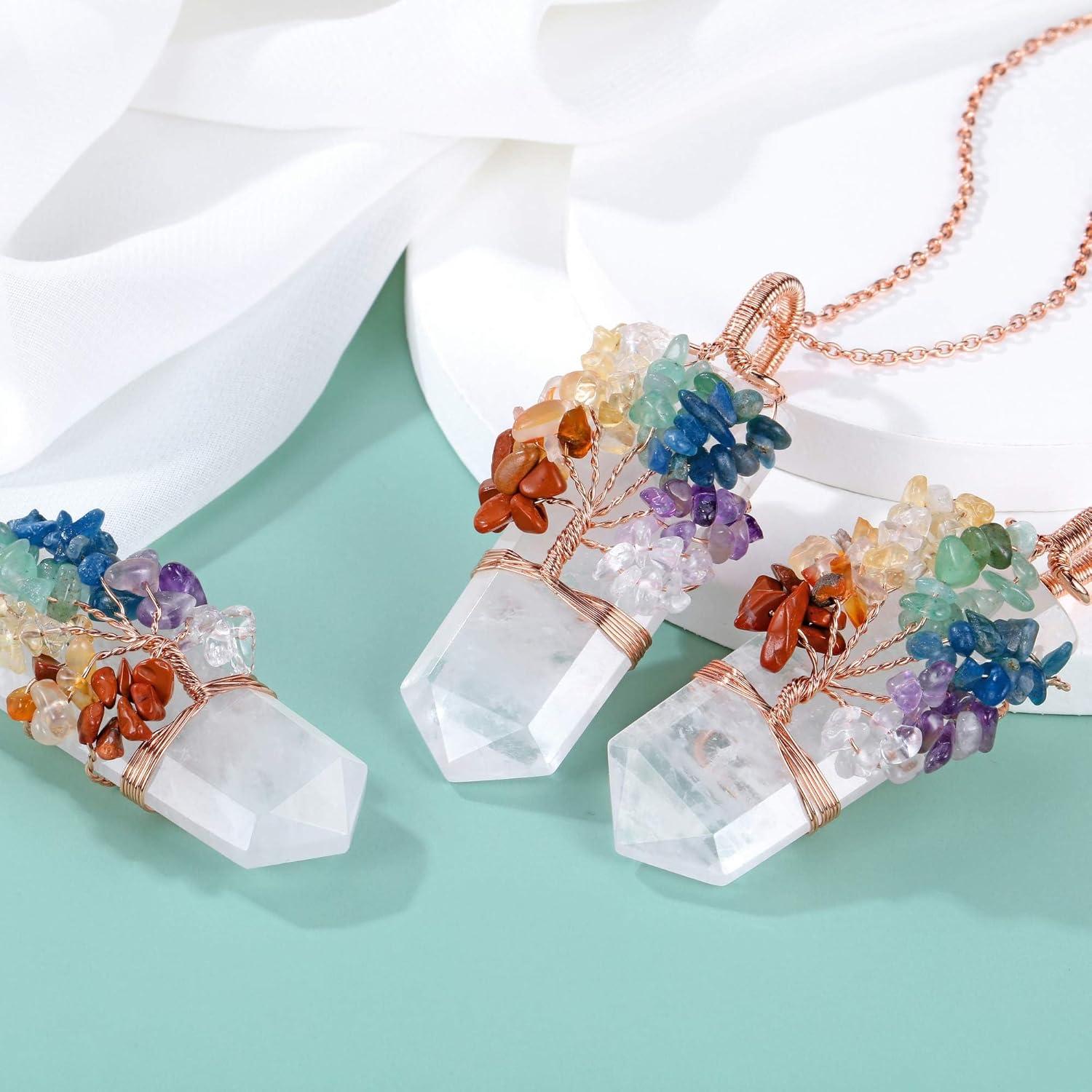 Collar Colgante Árbol de la Vida VadiForest 7 Chakras 69-71mm