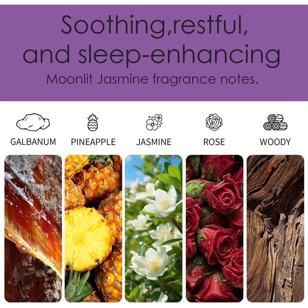 Vela de Cristal Sanadora Perekond Aroma Jazmín 100% Soja